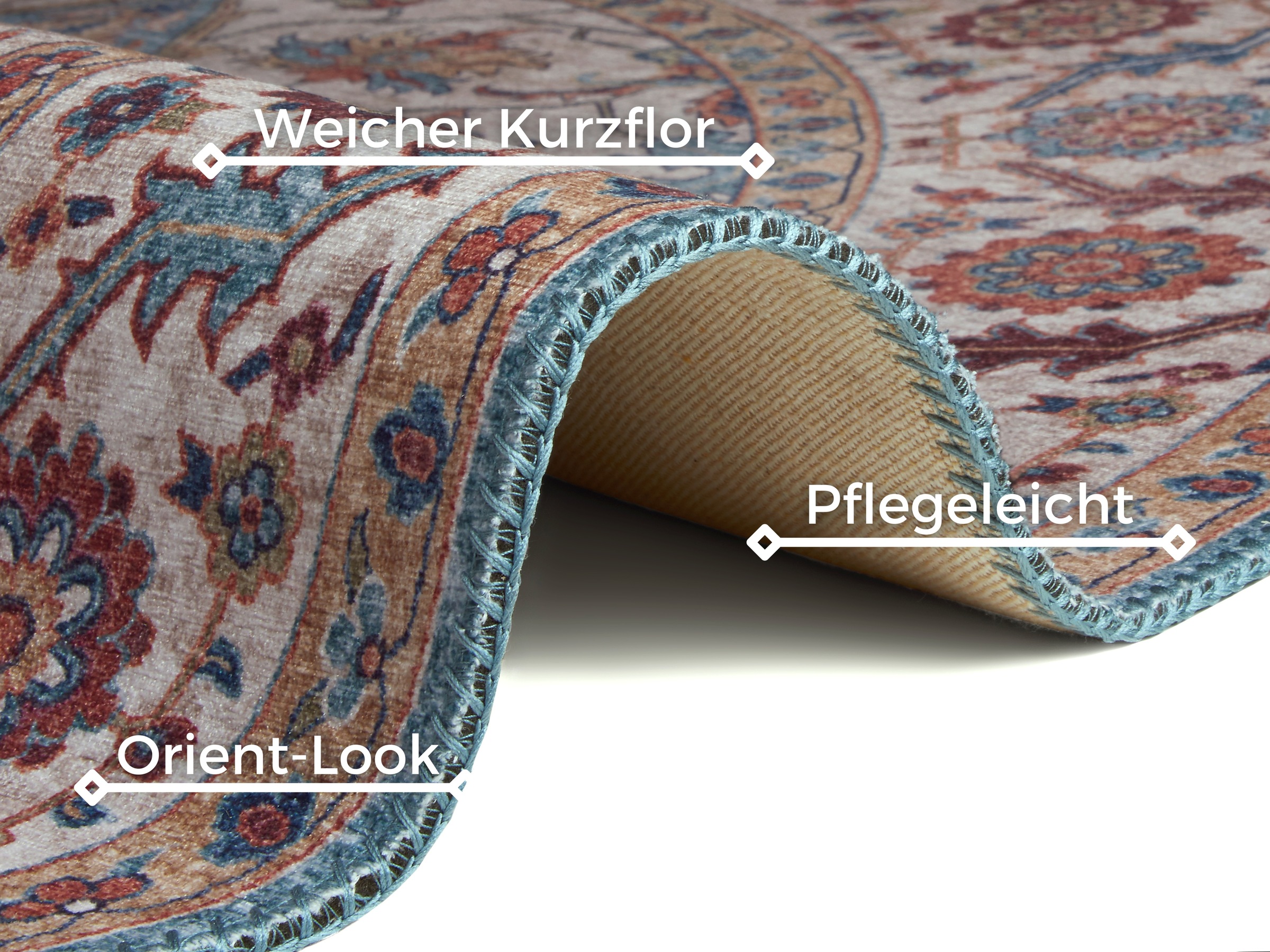 HANSE Home Tapis »Anthea« Rond 5 mm Höhe Orientalisch, Orient, Vintage, Wohnzimmer, Schlafzimmer, Esszimmer