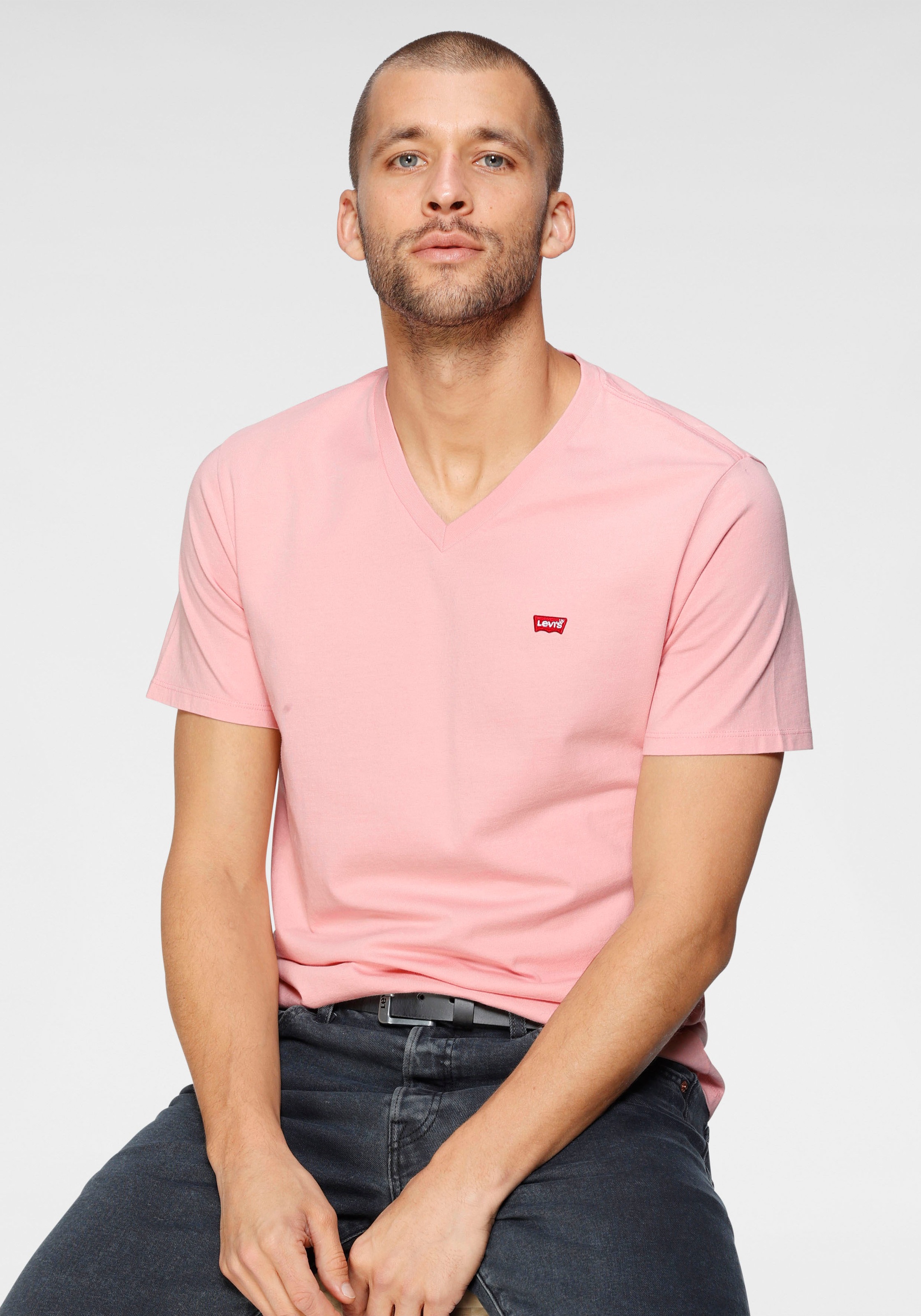 Image of Levi's® Rundhalsshirt, mit kleinem Logo-Badge bei Ackermann Versand Schweiz