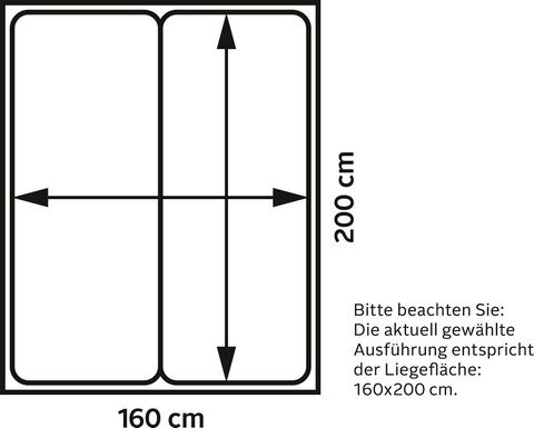 INOSIGN Boxspringbett »Eliana«, inkl. Topper, in 4 Breiten, 3 Matratzenarten und 2 Härtegraden