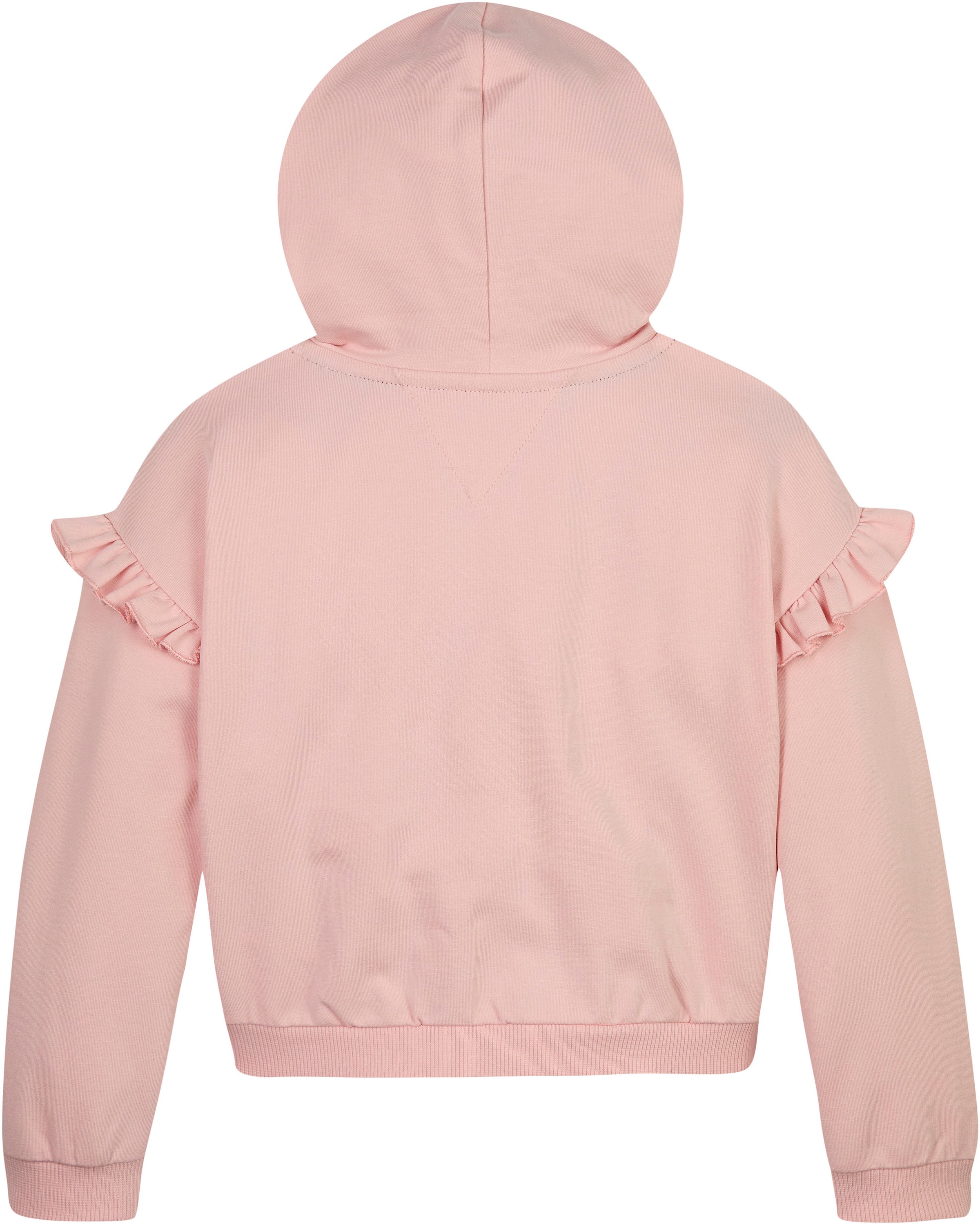 Tommy Hilfiger Hoodie »HILFIGER SCRIPT RUFFLE HOODIE«, mit Rüschen an den Ärmeln