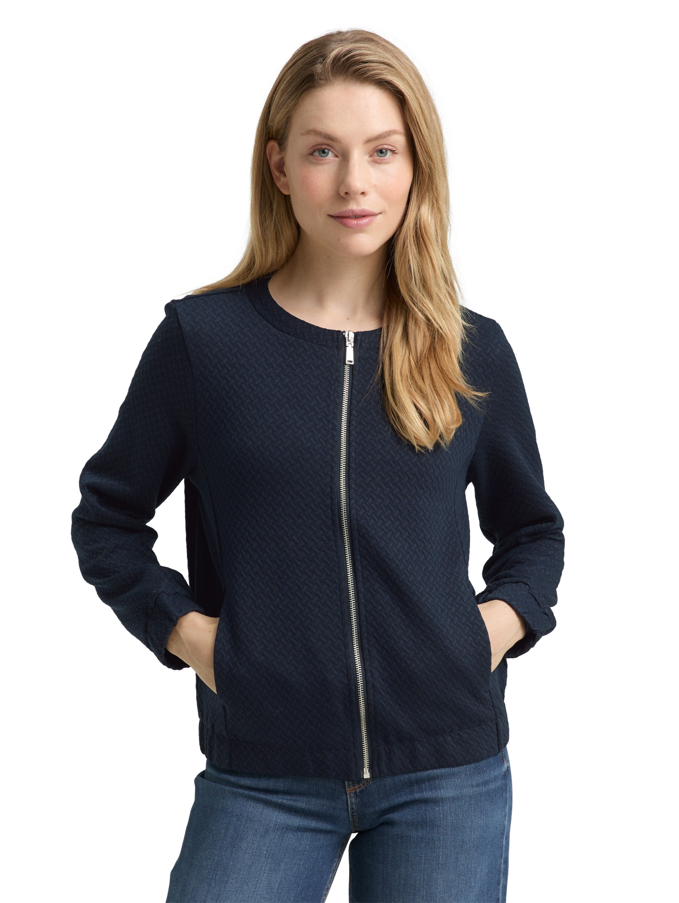 Image of TOM TAILOR Sweatjacke mit Struktur