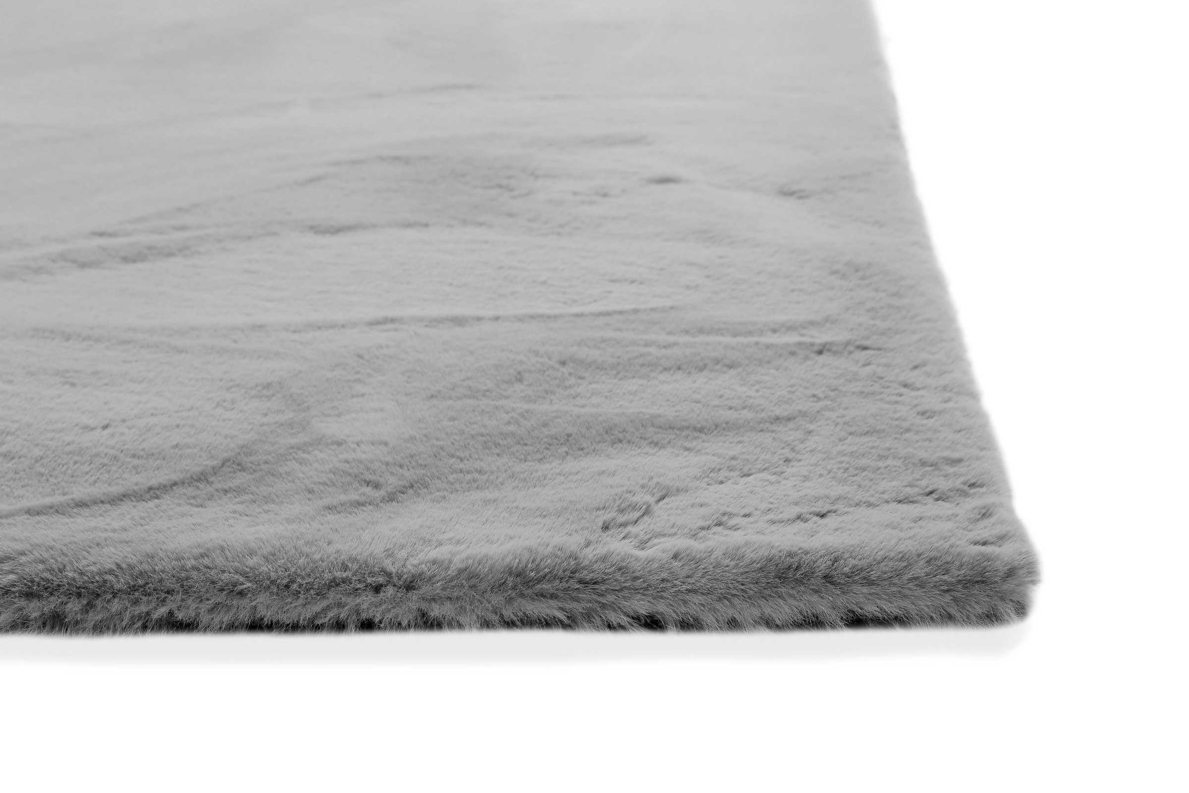 Wecon home Basics Hochflor-Teppich »Anna«, rechteckig, 25 mm Höhe, Wohnzimmer, Schlafzimmer, Felloptik, sehr weich und flauschig, Uni