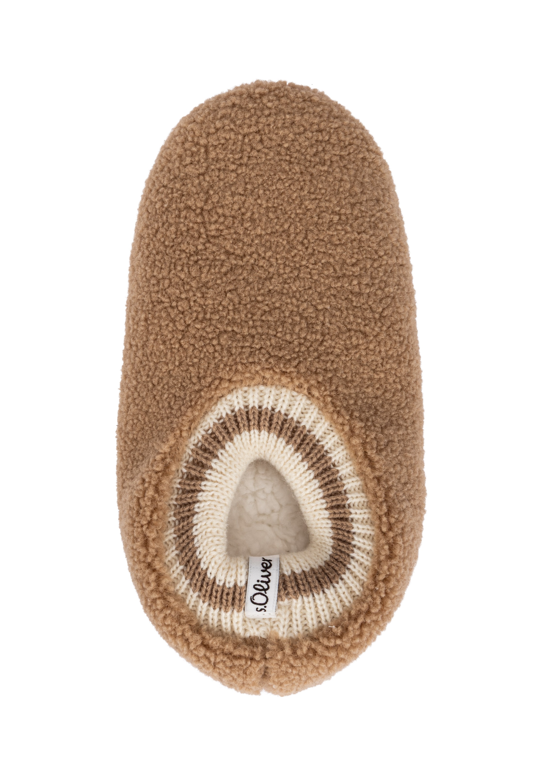 s.Oliver Chaussettes chaussettes chaussons d'intérieur, au style teddy