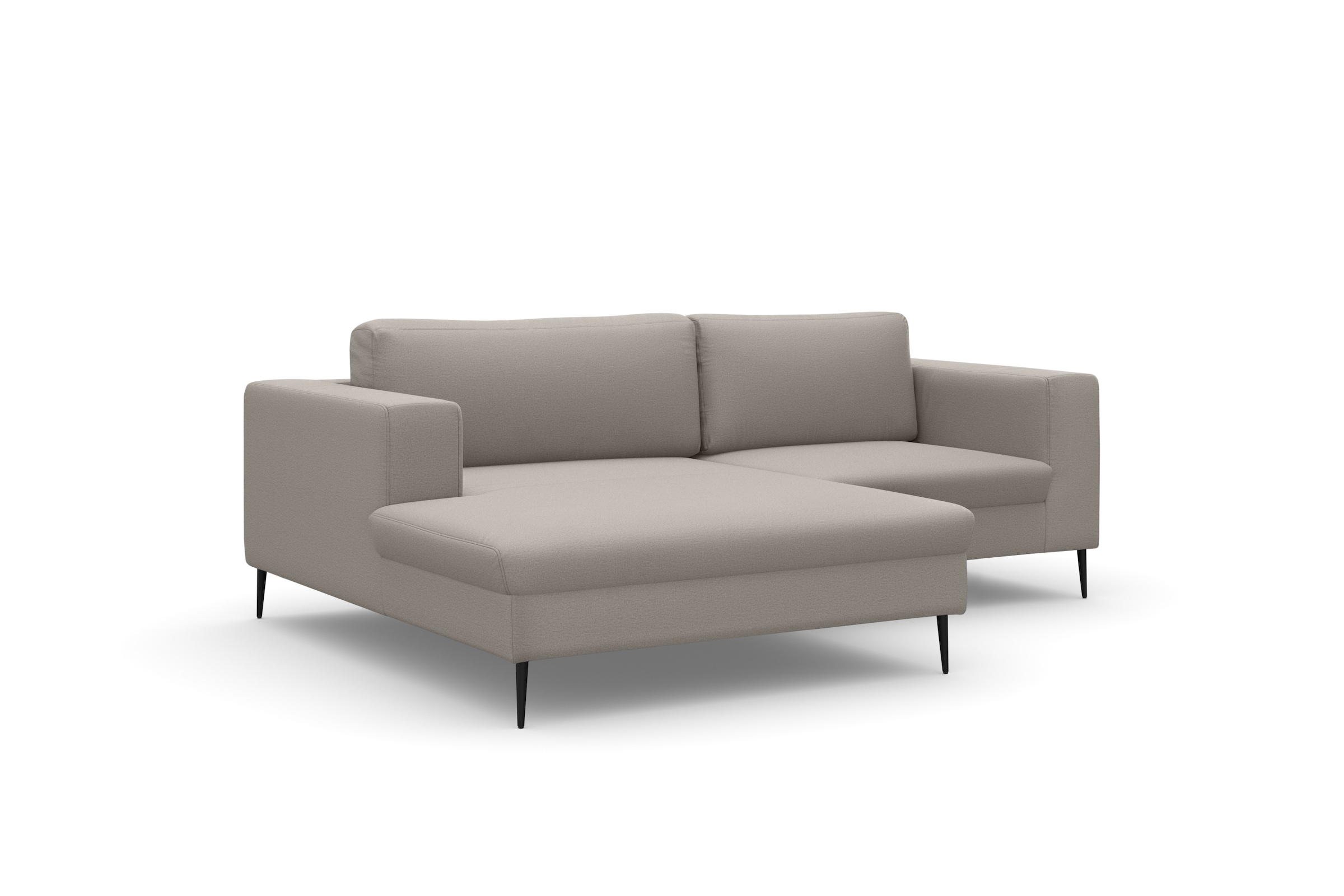 DOMO collection Ecksofa »Modica kompakt und elegant, Breite 244, L-Form« moderne Optik mit extrabreiter Recamiere, auch in Cord