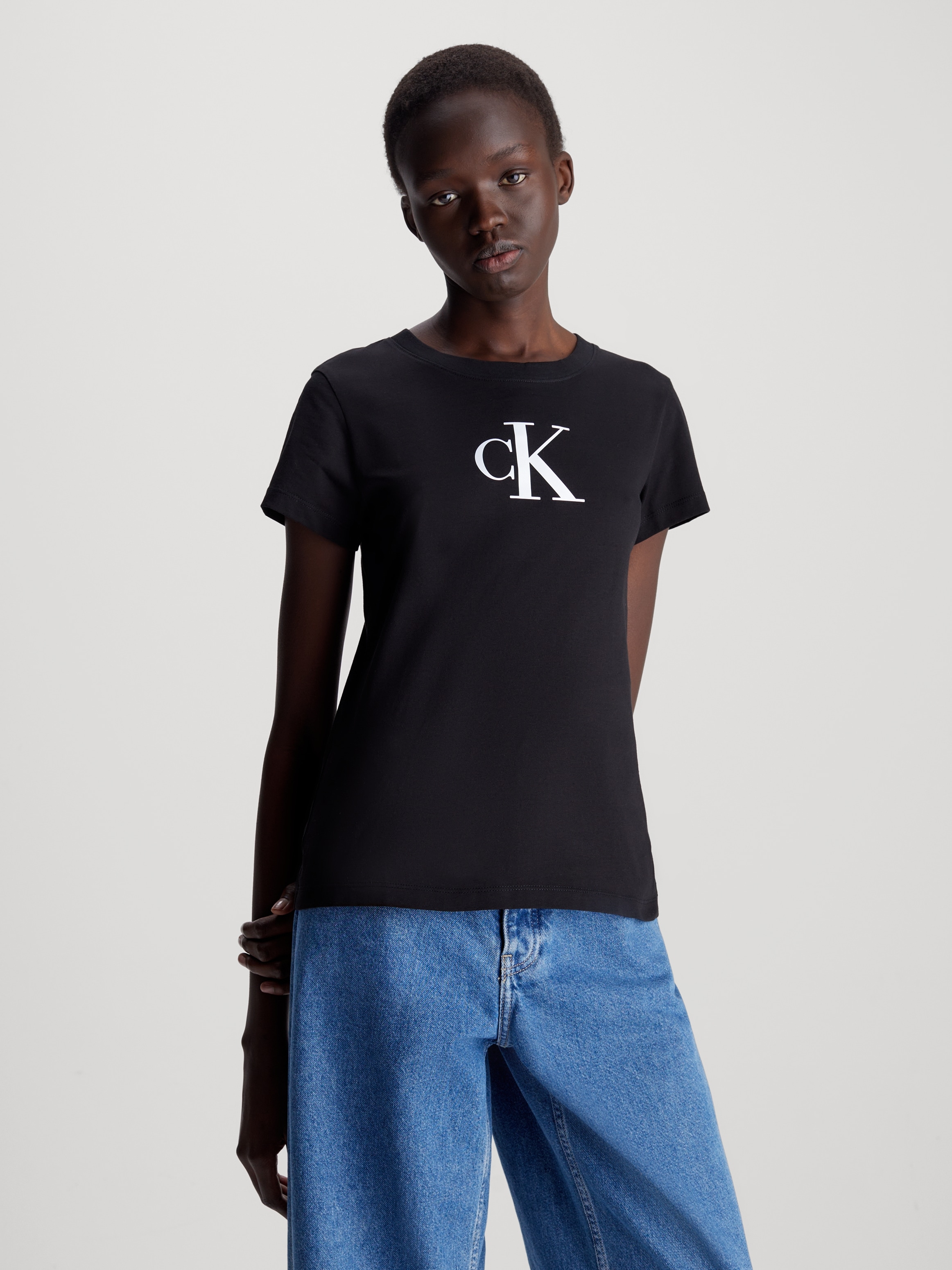 Calvin Klein Jeans T-Shirt, mit Logomarkenlabel-Calvin Klein 1