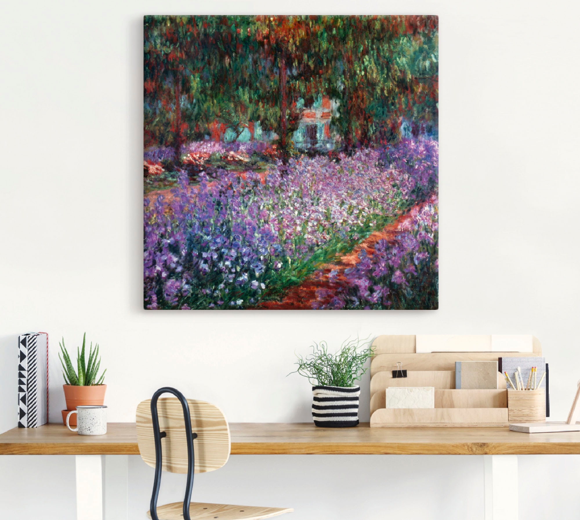 Artland Wandbild »Der Garten des Künstlers bei Giverny«, Garten, (1 St.), als Alubild, Outdoorbild, Leinwandbild in verschied. Grössen