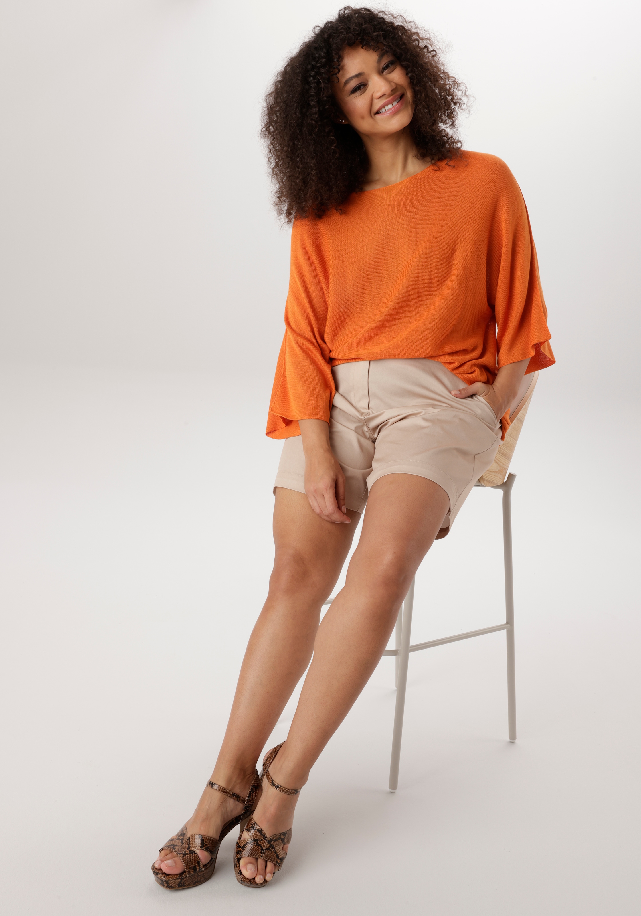 Aniston PLUS Short en chino  mit Gummizug in der Taille - NEUE KOLLEKTION