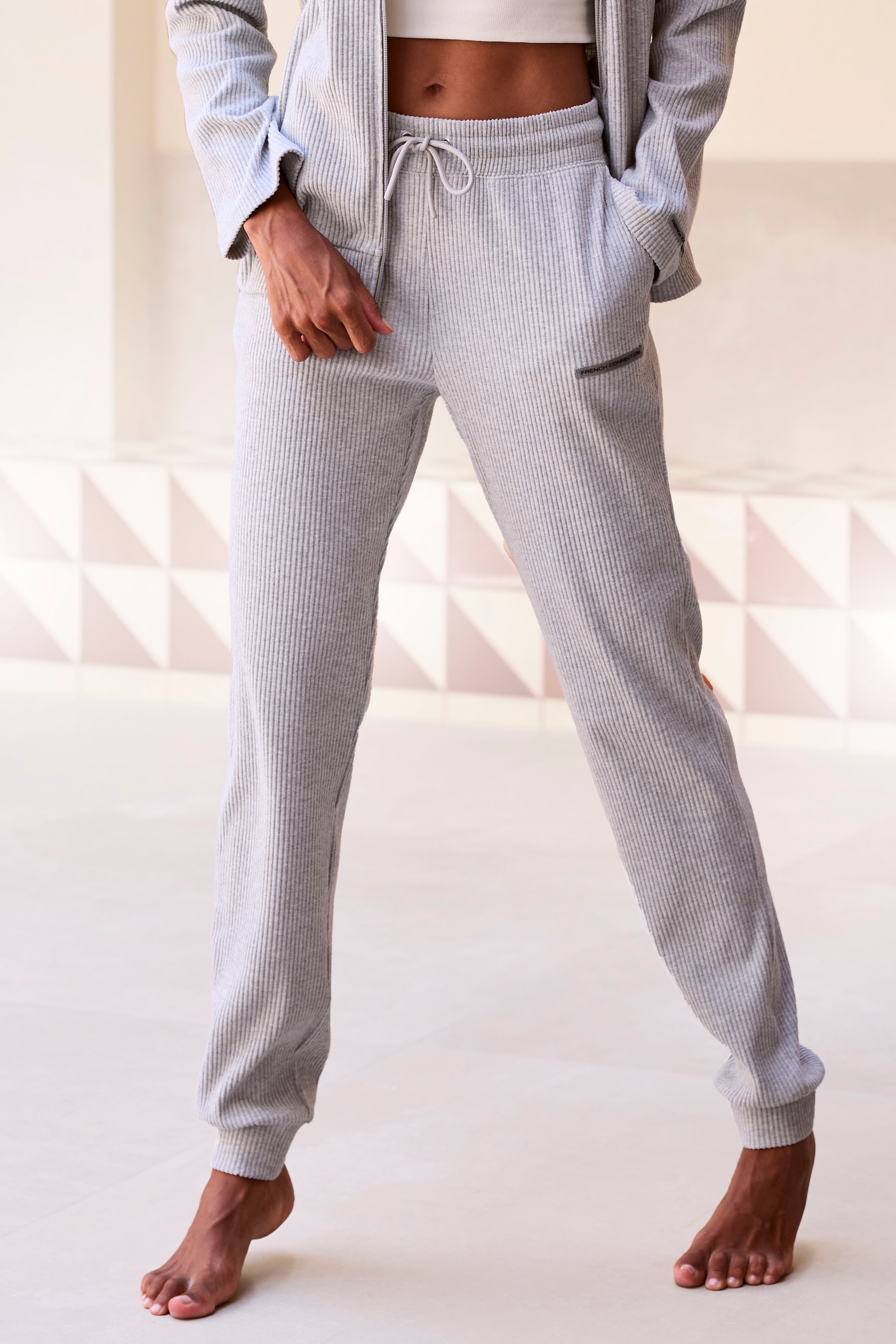 Image of French Connection Sweathose aus weicher Rippstruktur, Loungewear