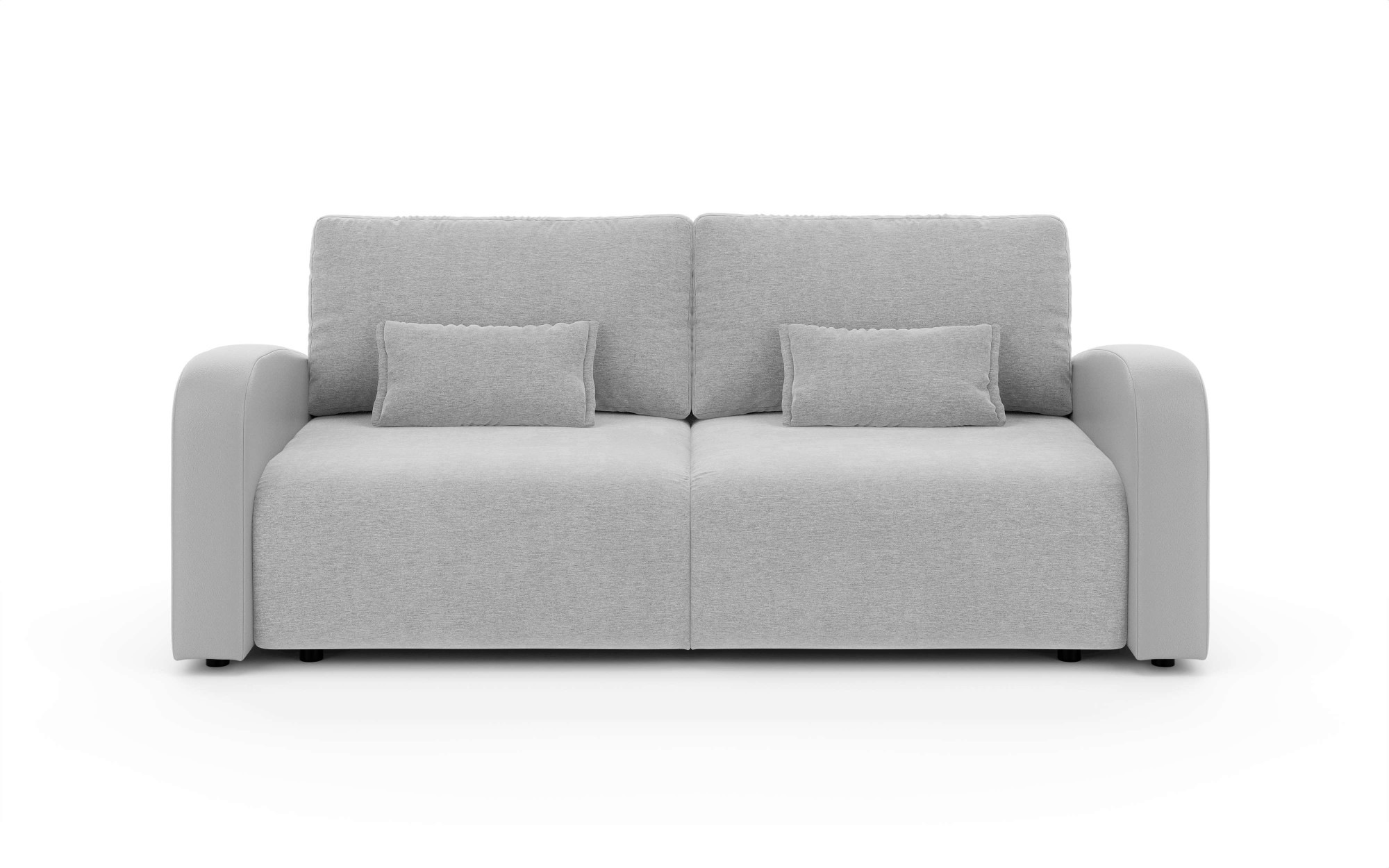 INOSIGN 3-Sitzer »JIGGS wahlweise Schlafsofa mit Bettkasten, Masse B/H/T: 228/96/110 cm«, Sofa mit Wellenunterfederung, enthält 2 Rückenkissen und 2 Zierkissen