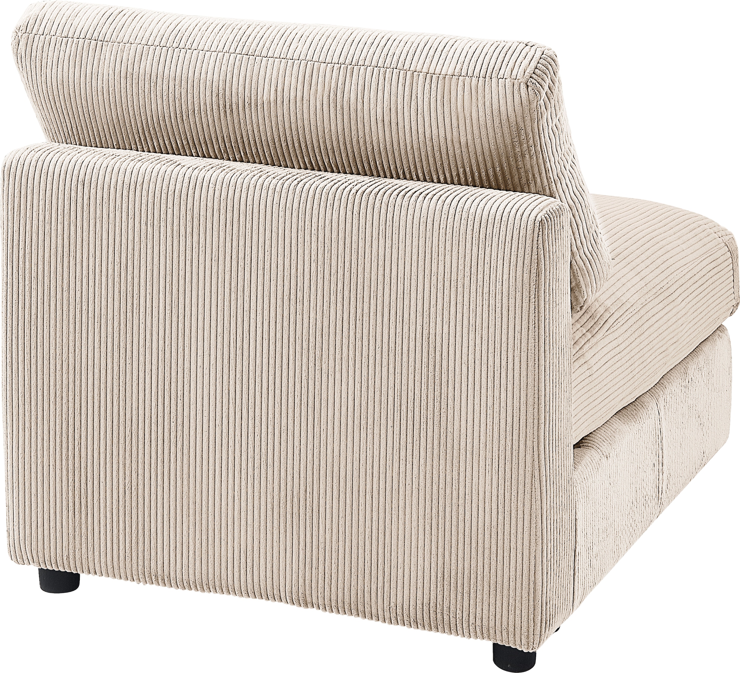 RAUM.ID 4-Sitzer »Bennid, XXL-Modulsofa mit vielen individuellen Stellmöglichkeiten«, (Set, 4 St.), inklusive 2 grossen & 2 kleinen Zierkissen im flauschigen Cord