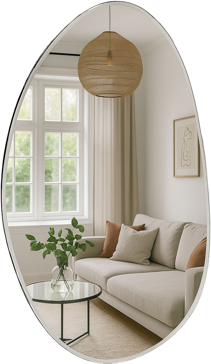 s.Oliver Miroir mural »Lucee« ovalförmig, ca. 88,5x59cm, mattierter dezenter Rahmen
