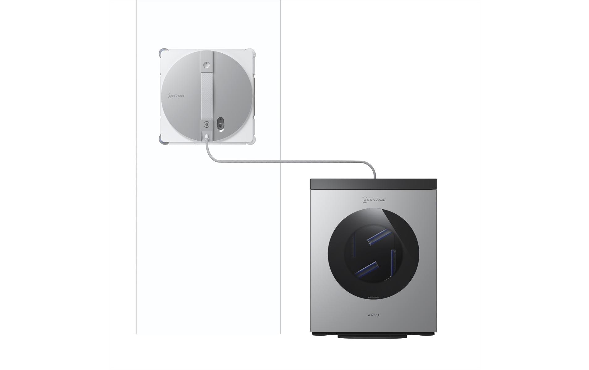 ECOVACS Robot laveur de vitres »WINBOT W3 OMNI« Vortex-Reinigungssystem