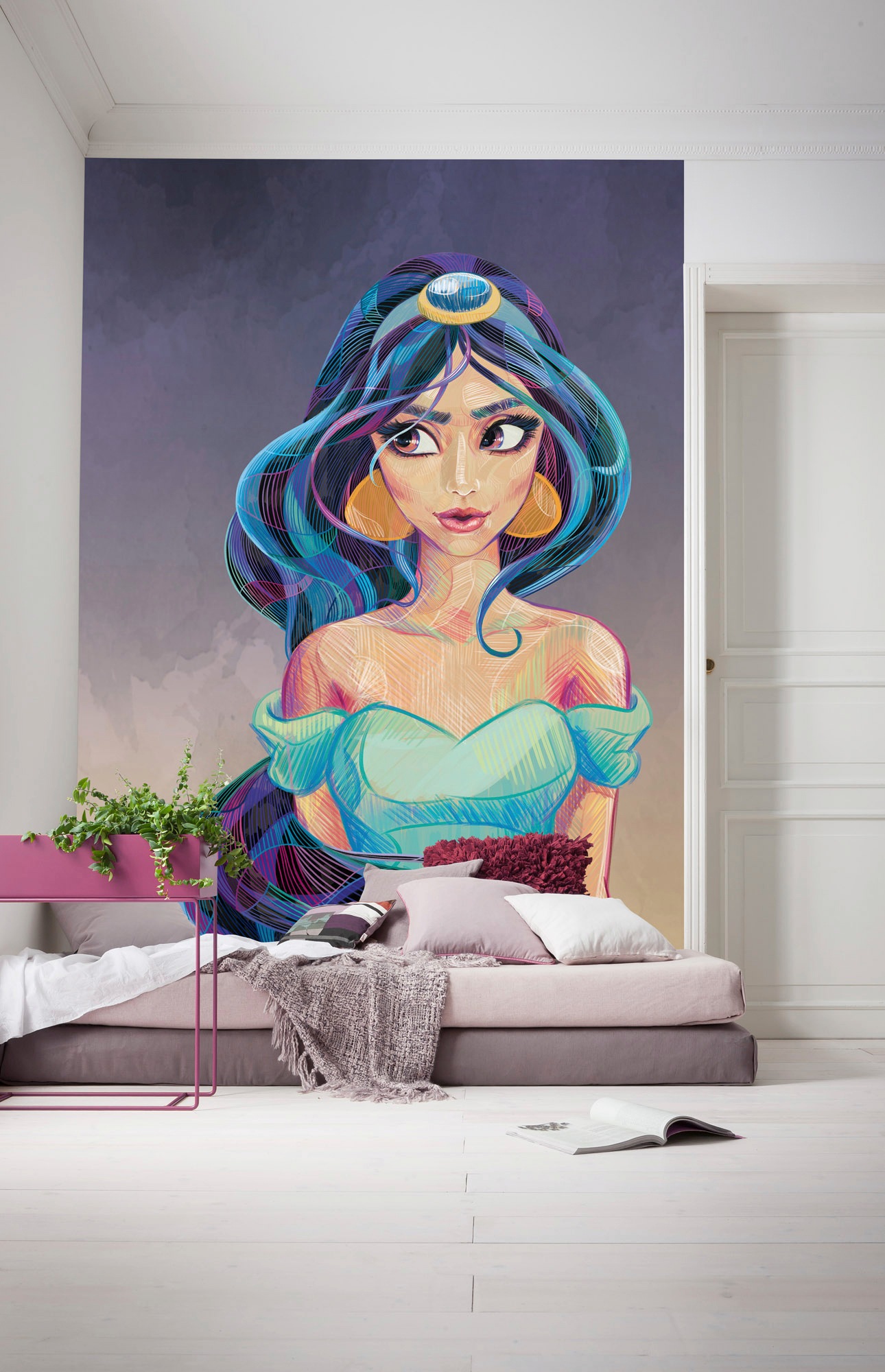 Komar Vliestapete »Digitaldruck Vlies - Fascinating Jasmin - Grösse 200 x 280 cm«, bedruckt, Kinderzimmer