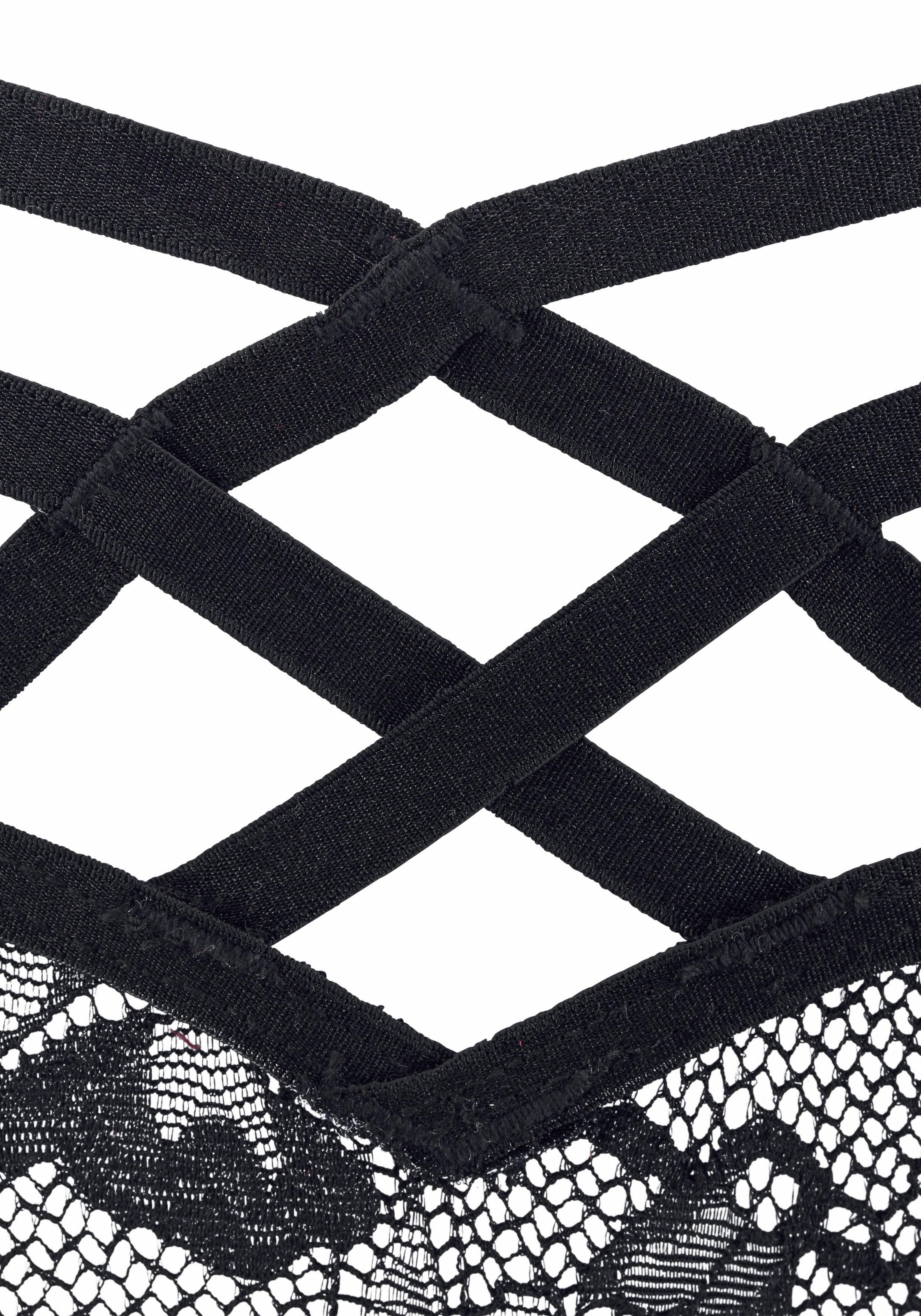 LASCANA String mit dekorativer Bänderoptik