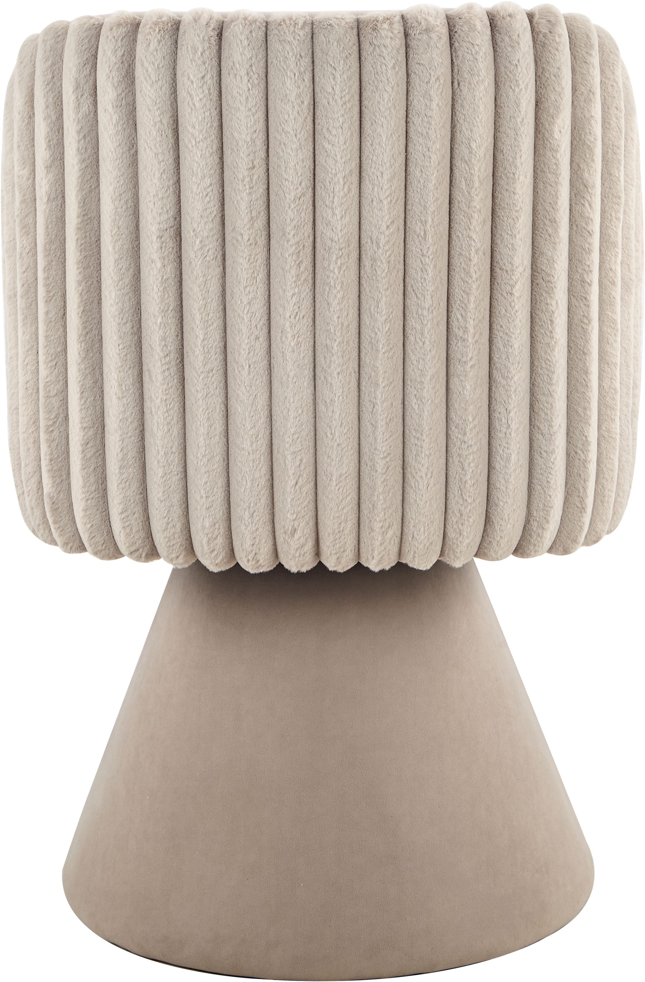 HELA Chaise de salle à manger »BARI I Drehstuhl« (Ensemble) 1 cuis360° drehbar, Polsterfuss, Materialkombi, Aussen Felloptik Innen Velvet