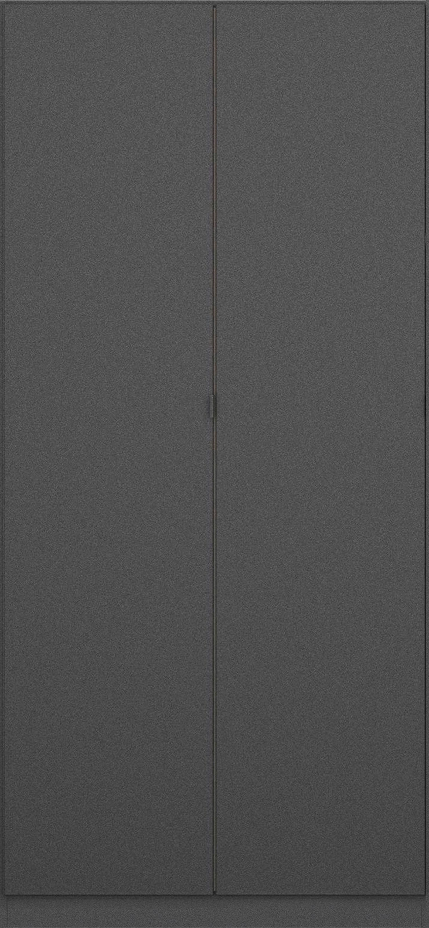 rauch Kleiderschrank »Drehtürenschrank Schrank Garderobe Wäscheschrank Ankleide ONTARIO« Breite 91 cm,  in schlichtem Stil mit Metallgriff in Graumetallic MADE IN GERMANY