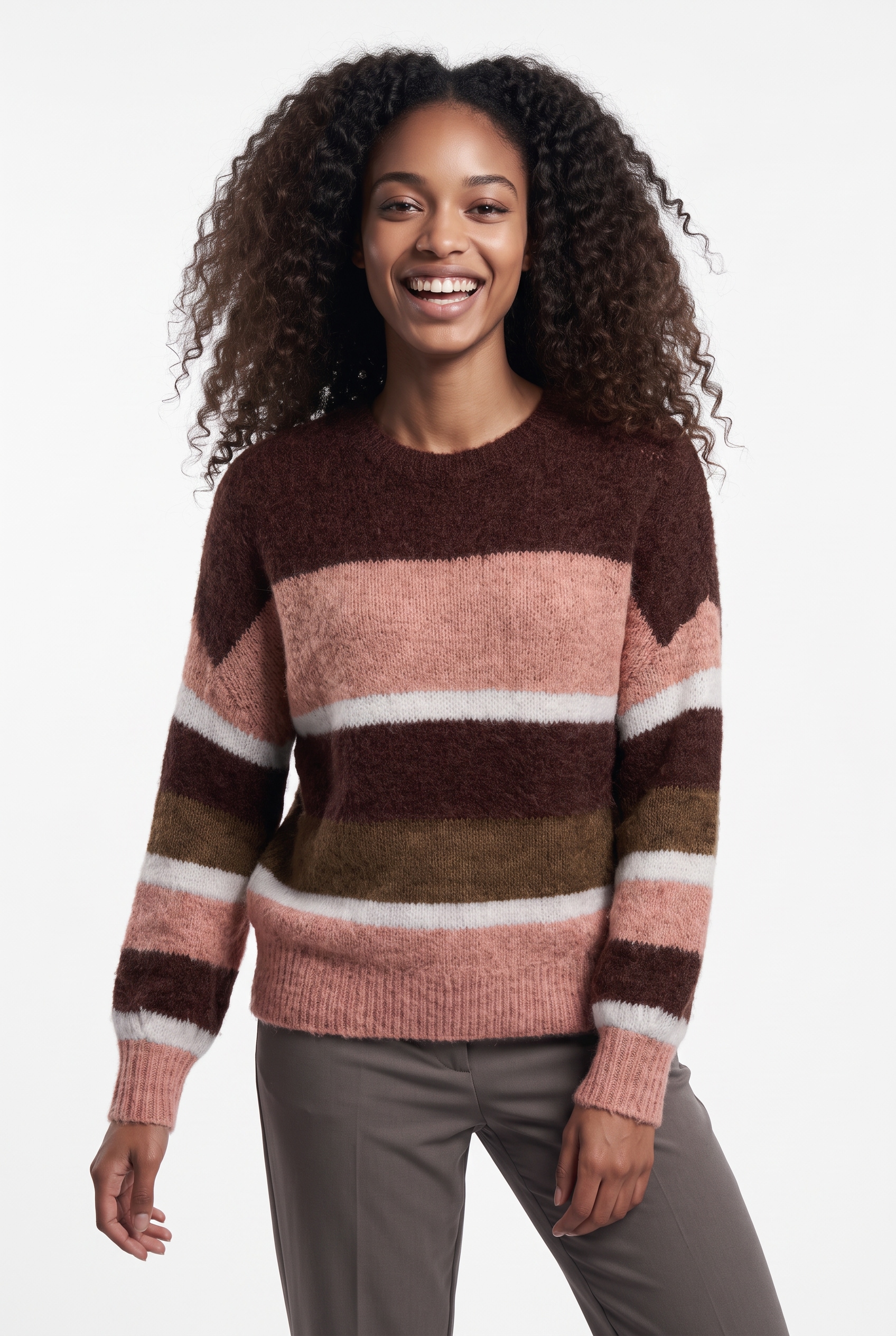 Image of JDY Strickpullover "JDYZOEY LIFE L/S ON COLORBLOCK PULL KNT" Materialmix