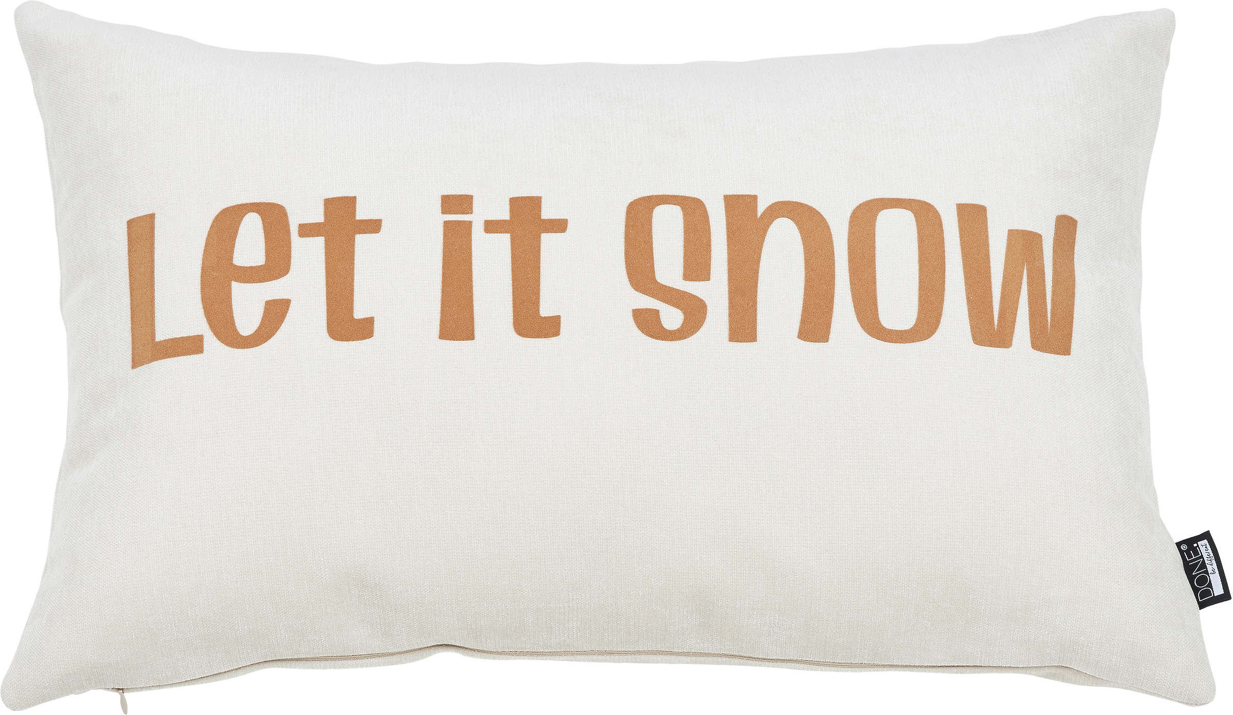 Image of done. Dekokissen "LET IT SNOW" Extra weiche Haptik
