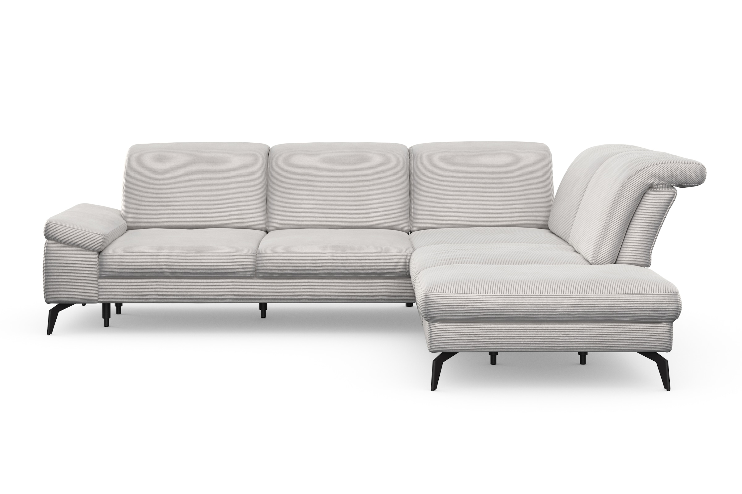 sit&more Canapé d'angle »Cabana L-Form« Ottomane, wahlweise mit Sitztiefen-,Armlehnen- und Kopfteilfunktion