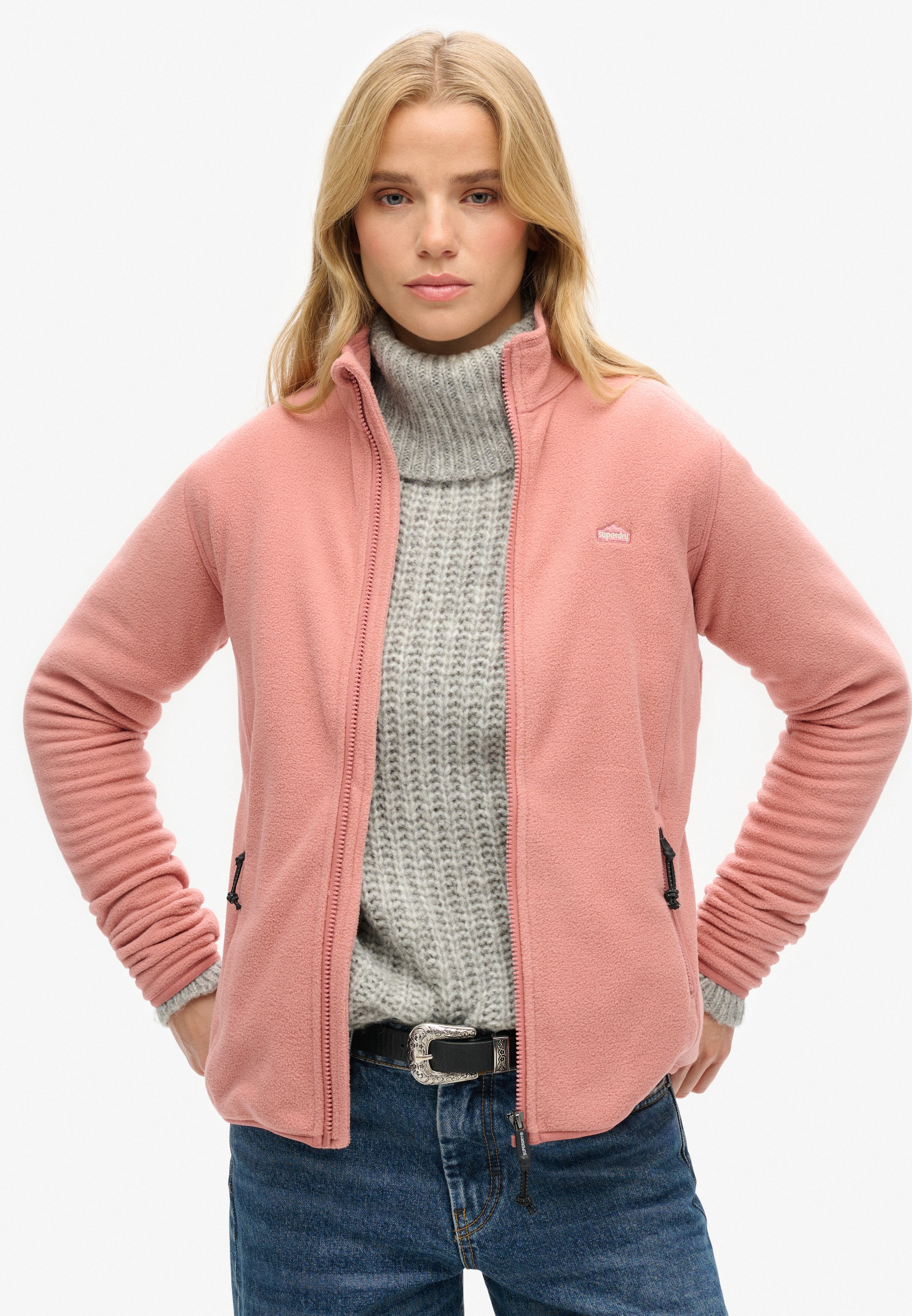 Superdry Veste polaire »POLAR FLEECE FULL ZIP« ohne Kapuze