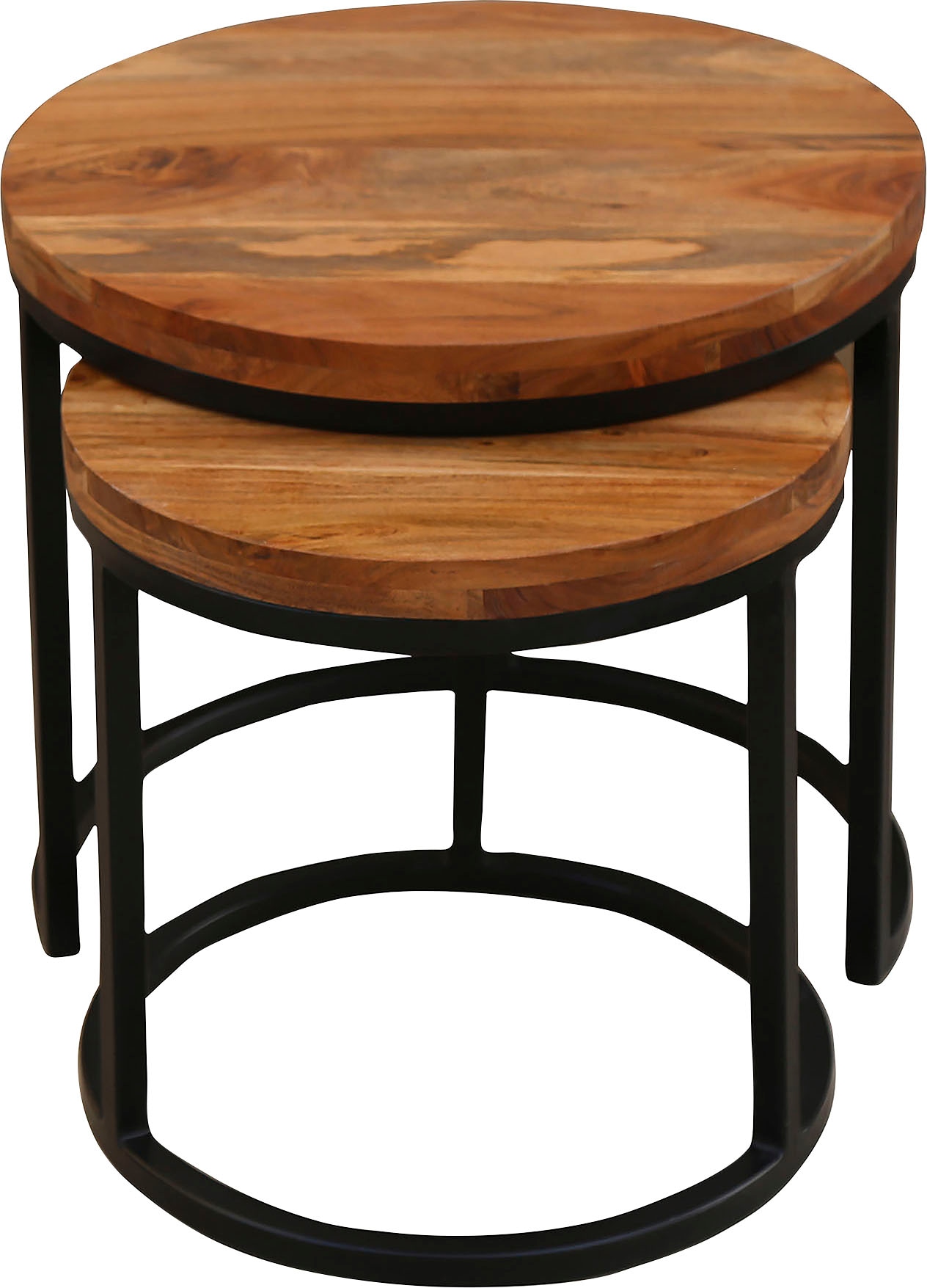 Massivholz, Beistelltisch Zweisatztisch aus »Selma«, bequem byLIVING kaufen