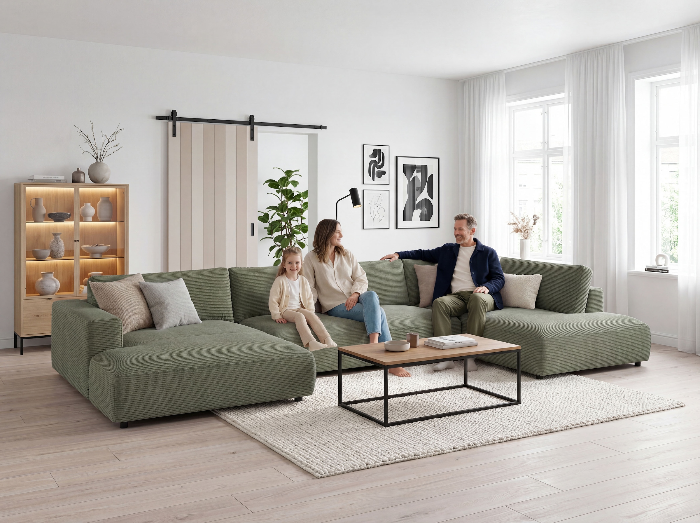 Musterring Paysage de salon »MR LUCIA, das ultimative Raumwunder von Musterring« Surface gigantesque, coussins de chambre haut de gamme & confort de luxe
