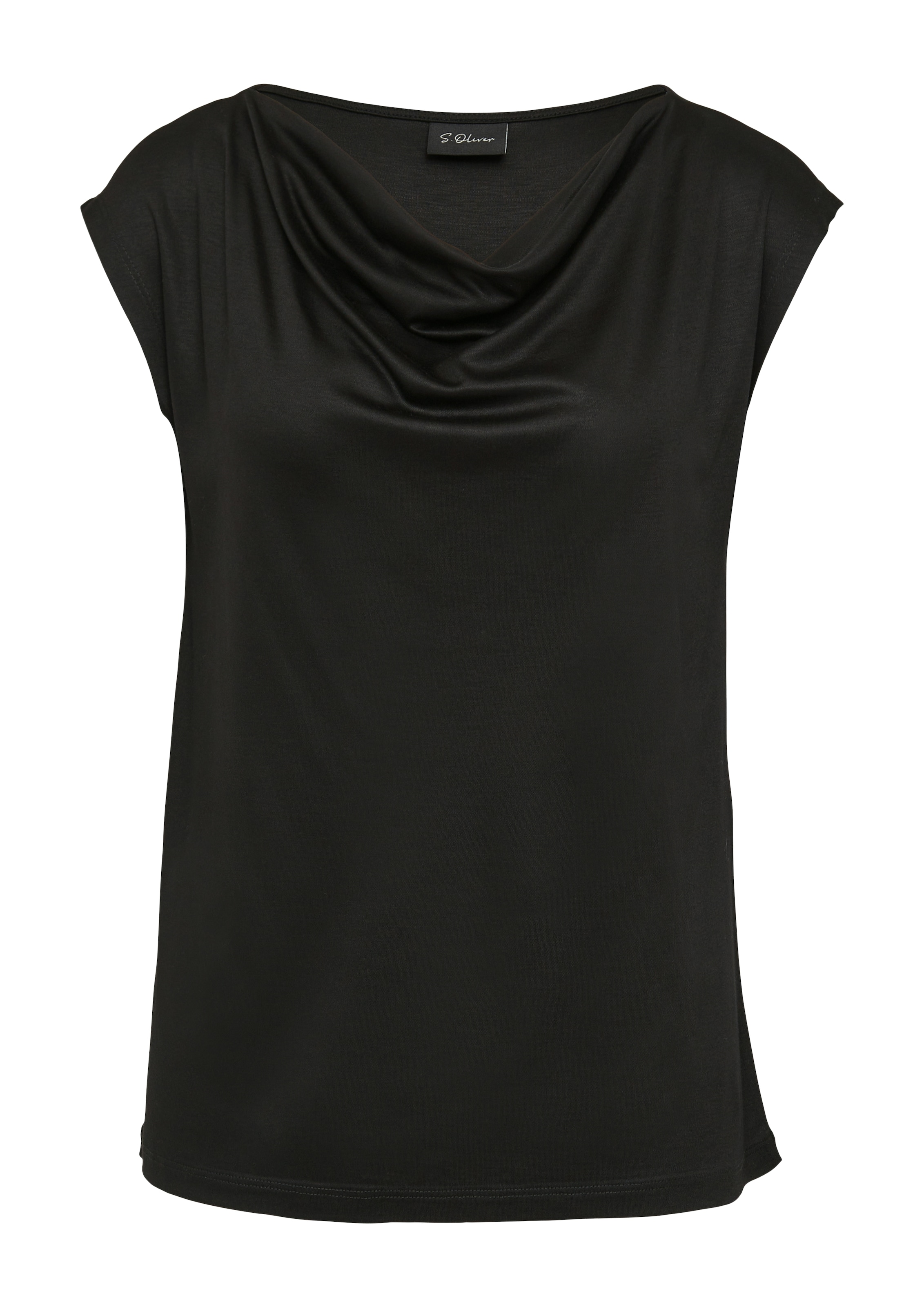 s.Oliver BLACK LABEL T-Shirt, aus Interlock Jersey
