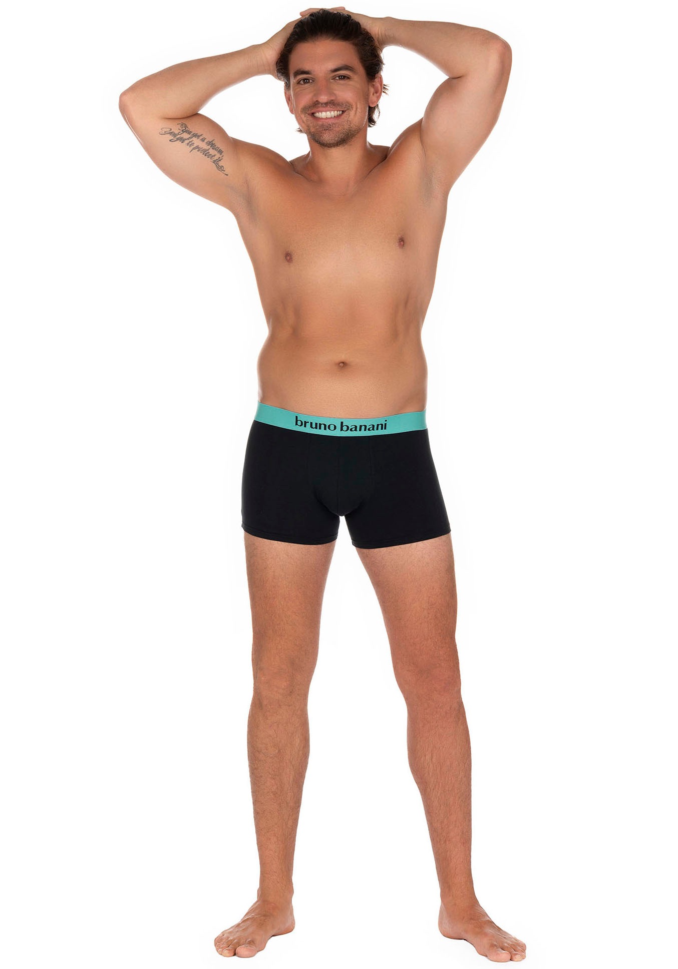 Bruno Banani Boxer, (2er Pack), mit kontrastreichem Logobund