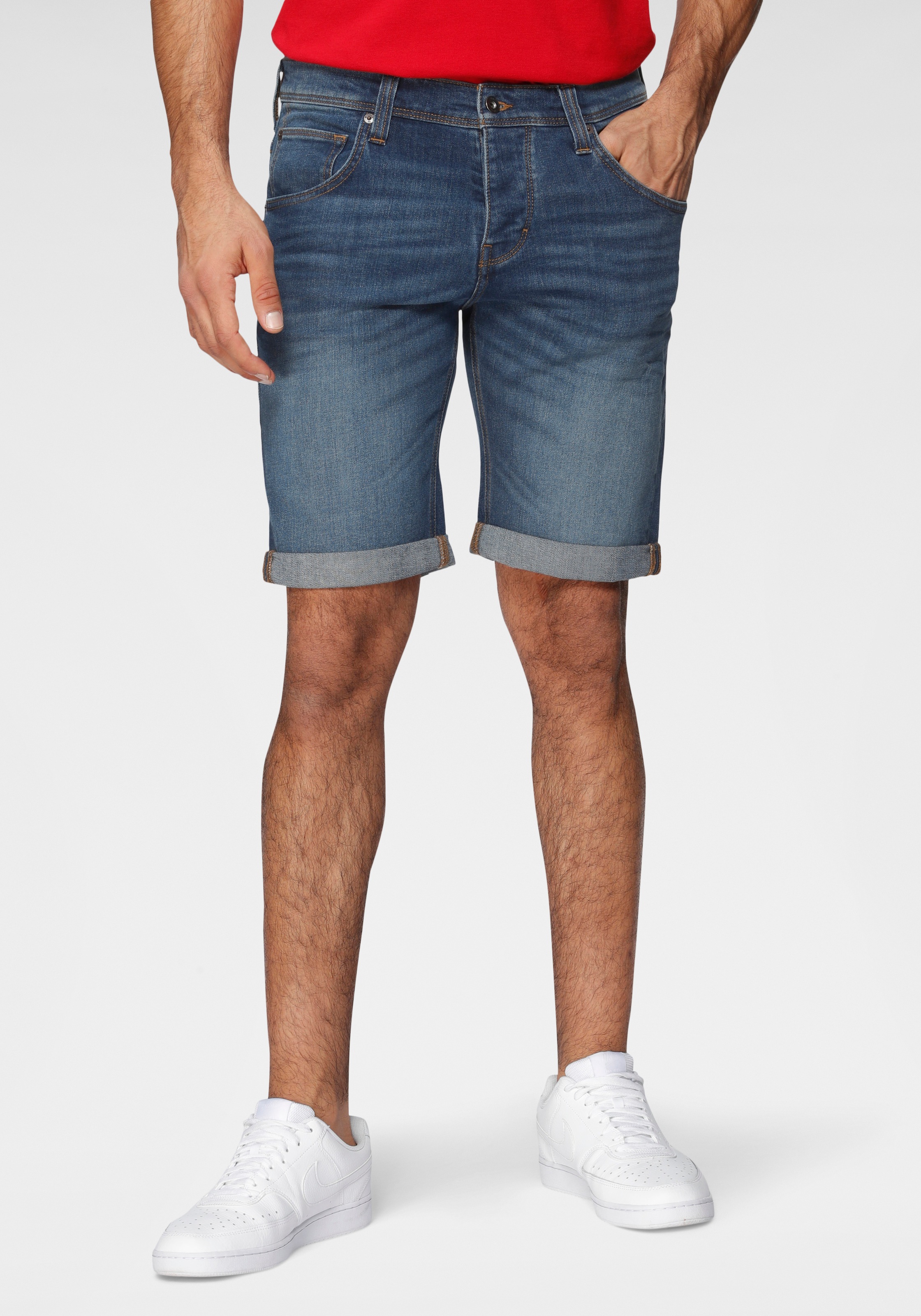 Image of MUSTANG Shorts, mit leichten Abriebeffekten bei Ackermann Versand Schweiz