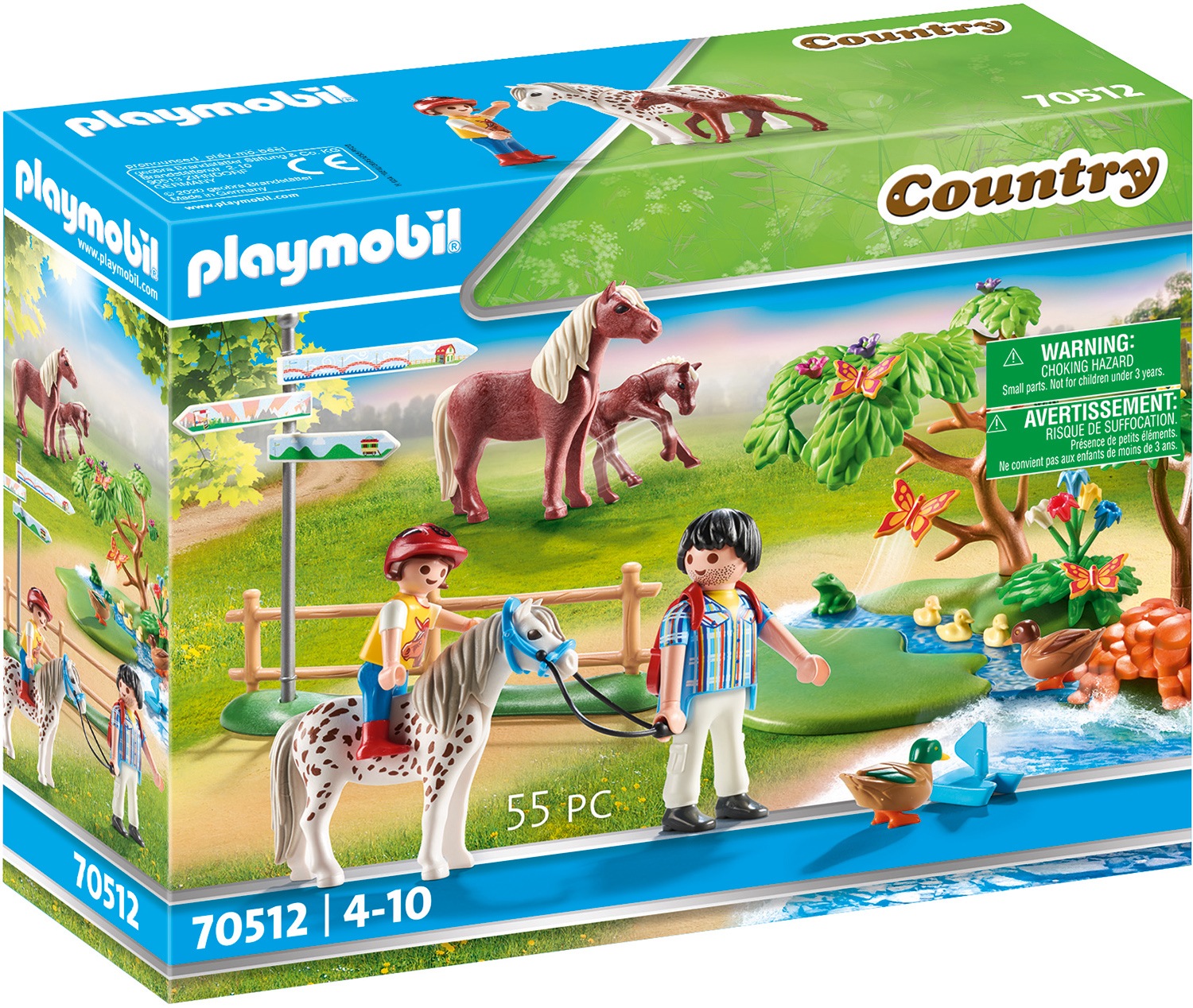 Image of Playmobil® Konstruktions-Spielset »Fröhlicher Ponyausflug (70512), Country«, (55 St.), Made in Germany bei Ackermann Versand Schweiz