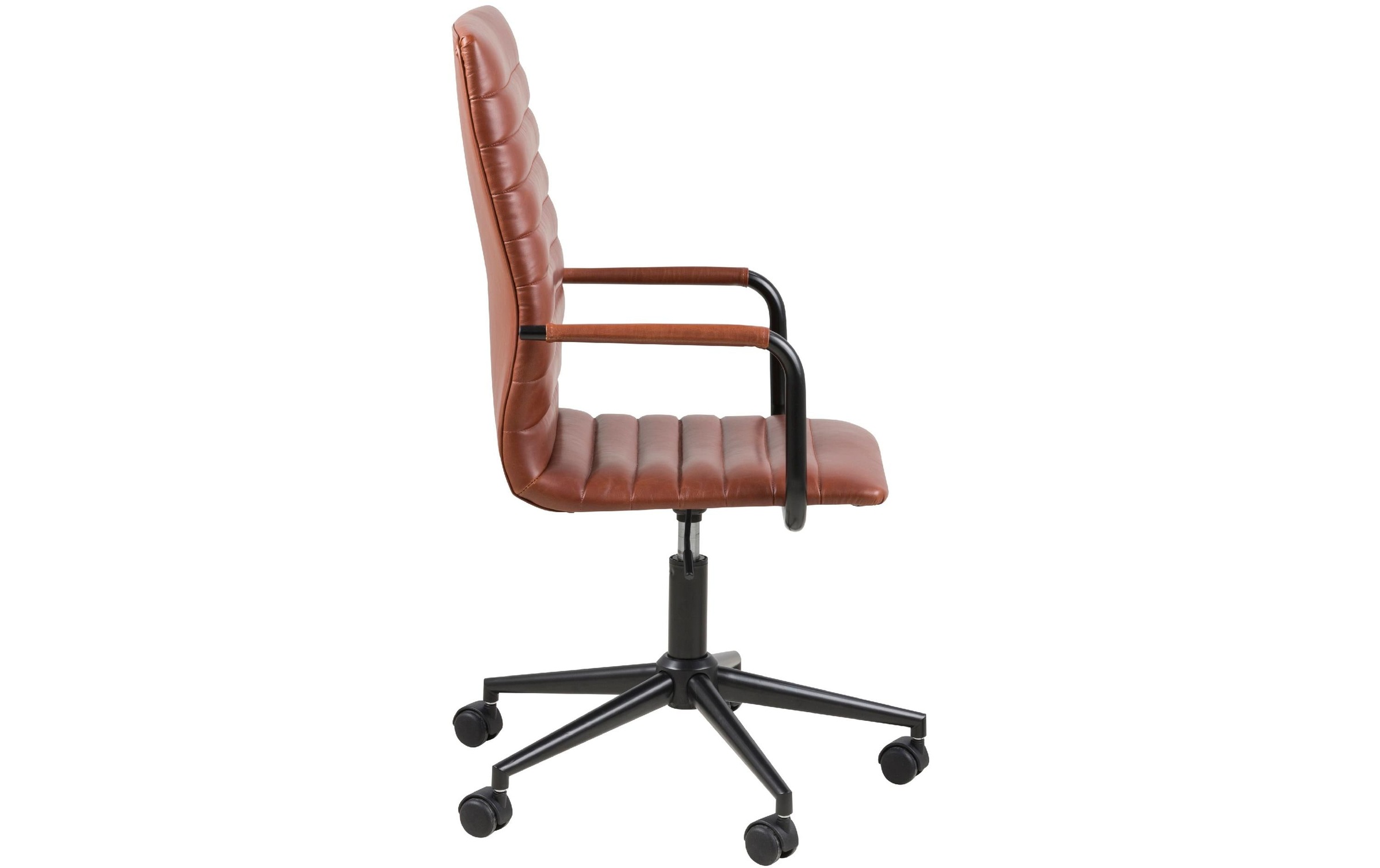 AC Design Schreibtischstuhl »Winslow mit Polsterrücken und Armlehnen«, Kunstleder