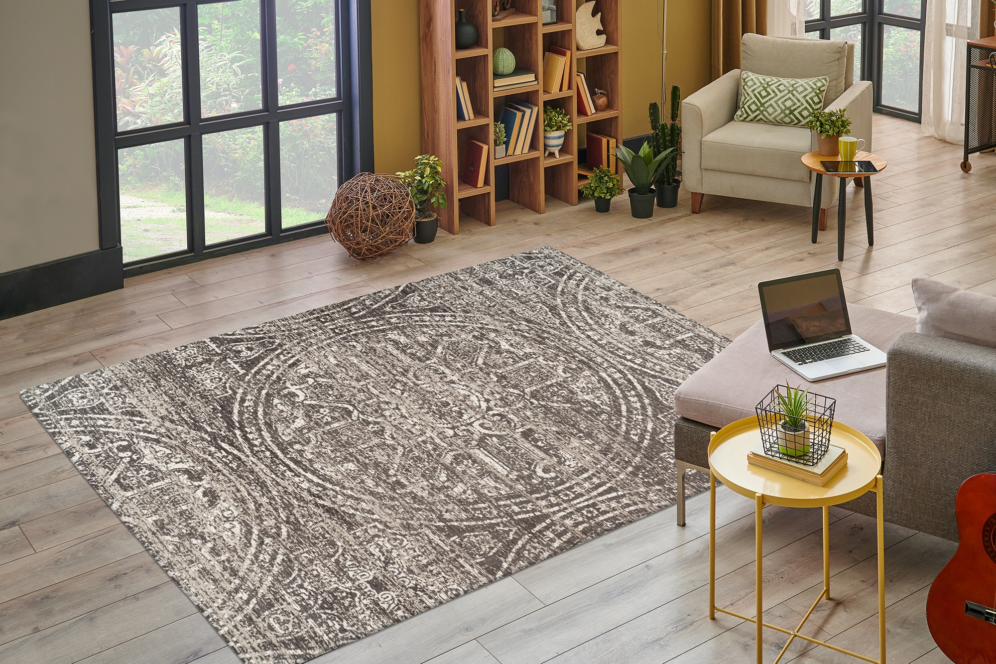 Kayoom Tapis »Davis 425« Rectangulaire 12 mm Höhe edles Design, pflegeleicht, neutrale Farben