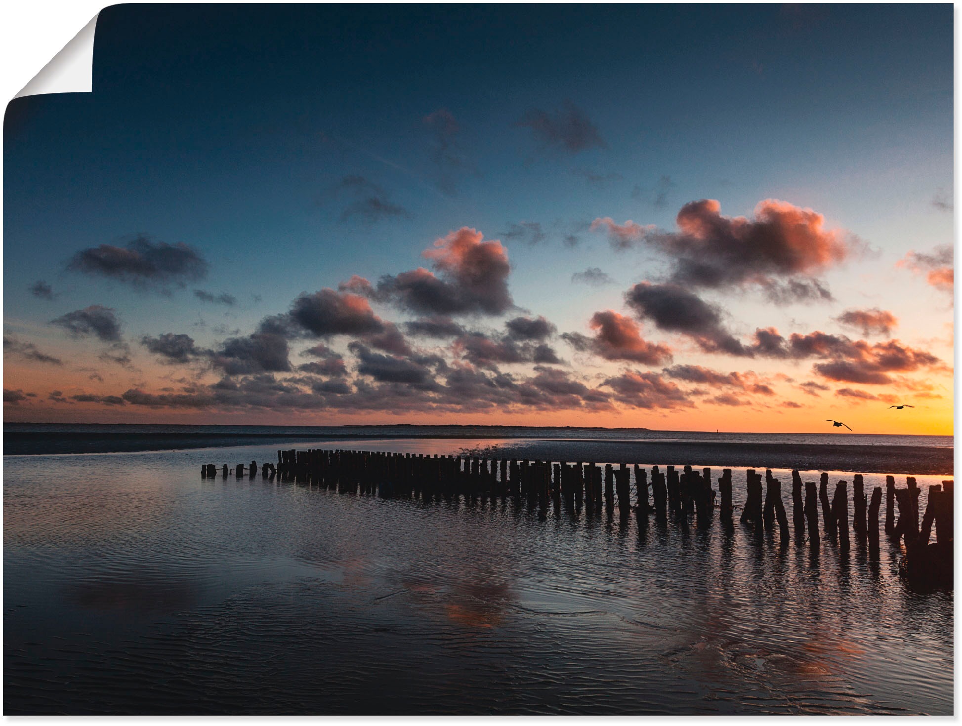 Image of Artland Wandbild »Am Ende des Tages...«, Gewässer, (1 St.), in vielen Grössen & Produktarten -Leinwandbild, Poster, Wandaufkleber / Wandtattoo auch für Badezimmer geeignet bei Ackermann Versand Schweiz