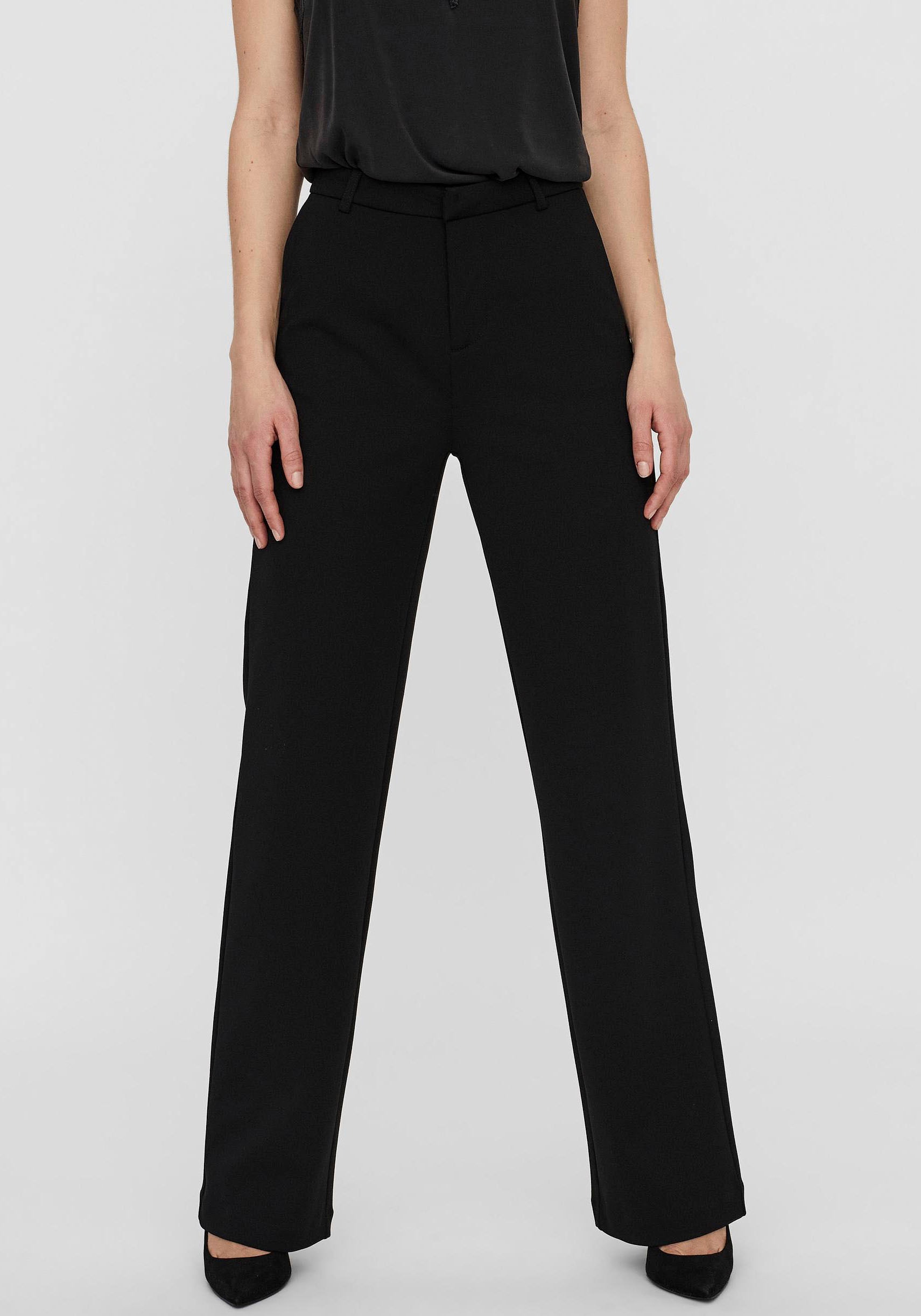 Image of Vero Moda Anzughose "VMZAMIRA MW SLIM STRAIGHT PANT NOOS" Materialmix