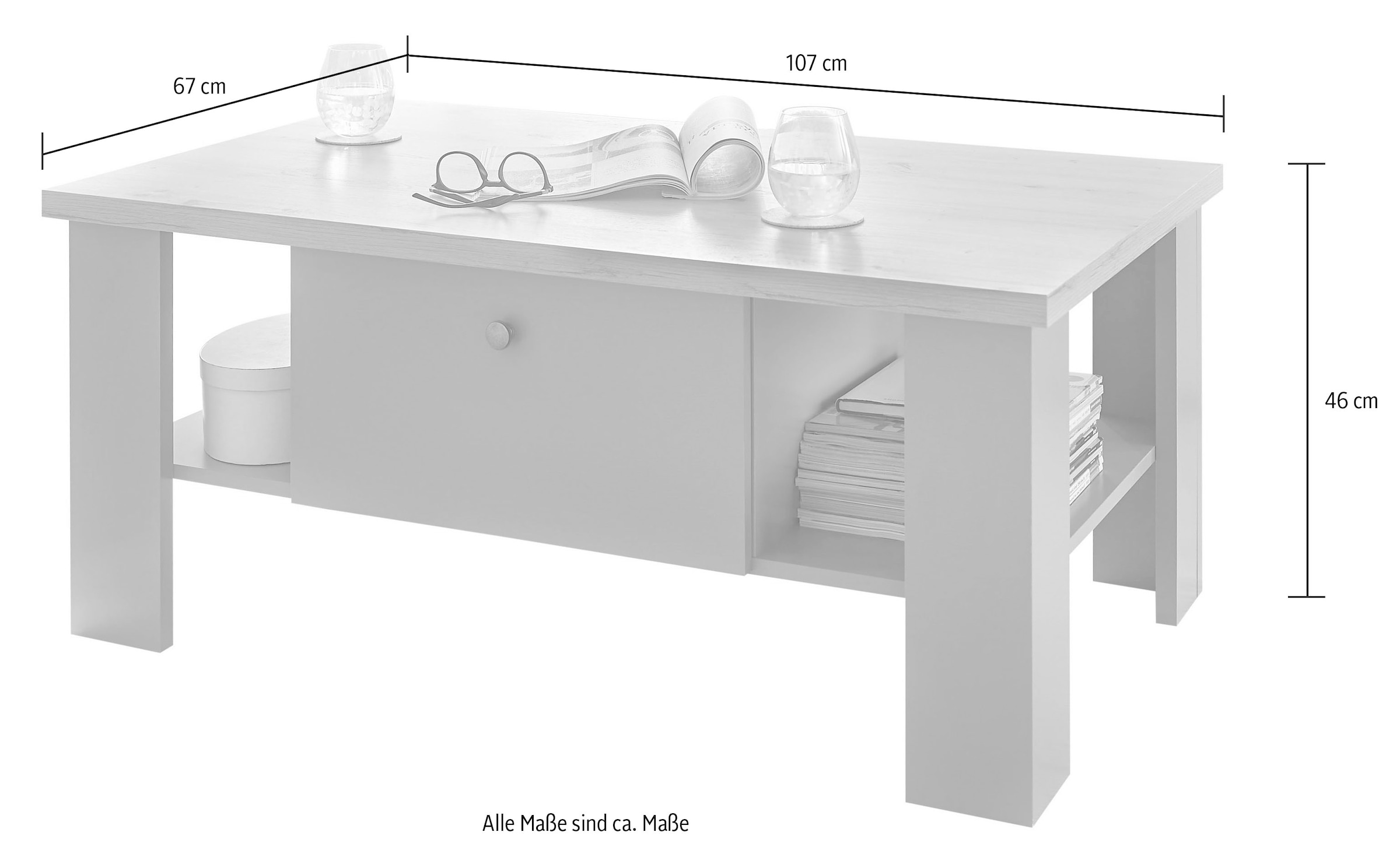 Home affaire Couchtisch »CHAMBORD« Breite ca. 107 cm