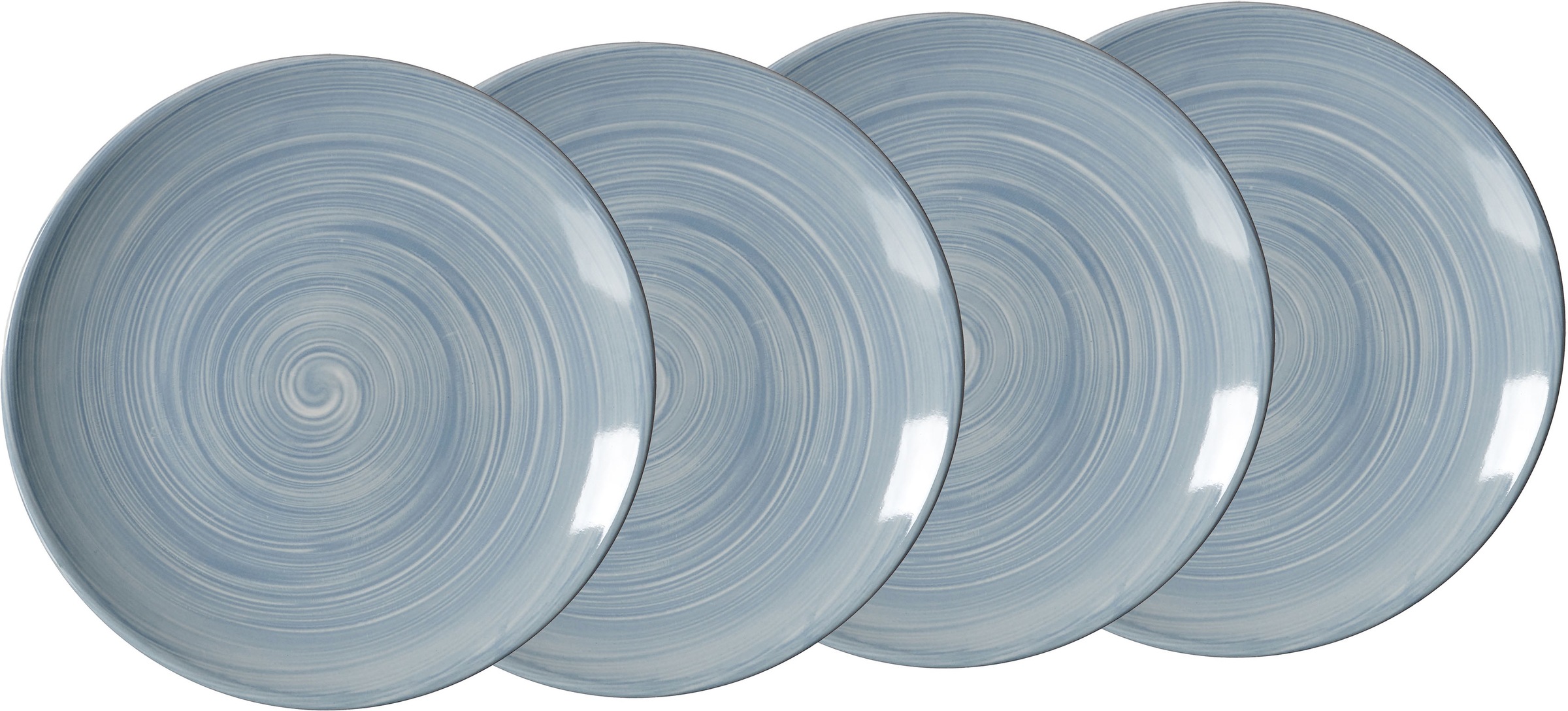 Image of Ritzenhoff & Breker Kuchenteller »Julia«, (Set, 4 St., 4 Kuchenteller, je 21,5 cm Durchmesser), mit Spiral-Dekor, Ø 21,5 cm bei Ackermann Versand Schweiz