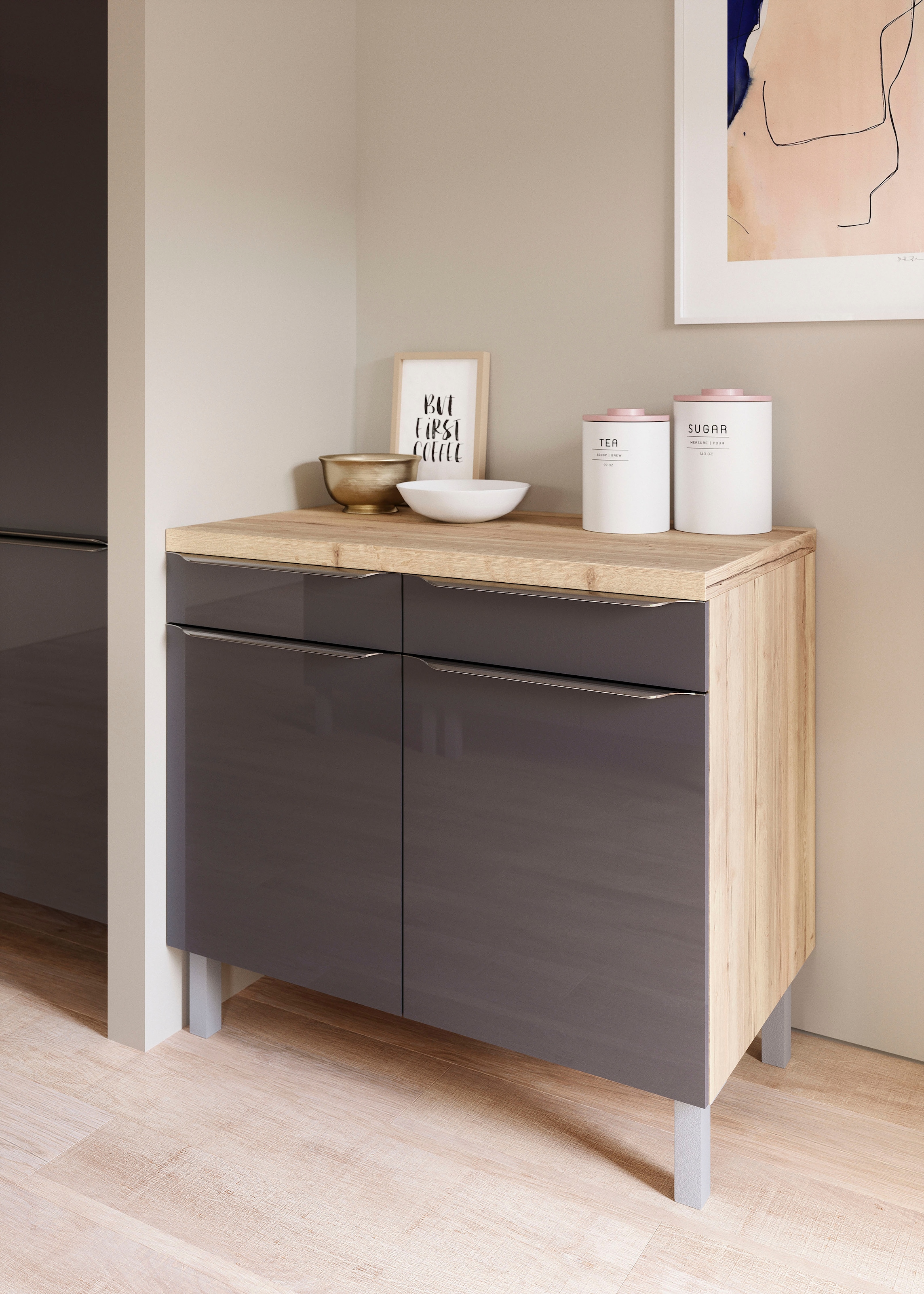 OPTIFIT Unterschrank »Lilly2«, Breite 100 cm, 2 Türen, 2 Einlegeböden