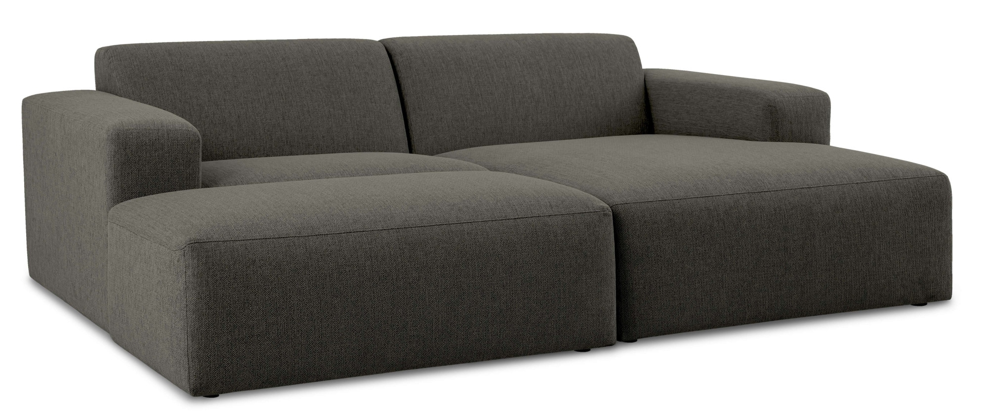 INOSIGN Ecksofa »Koa,228cm, L-Form, Modulsofa, Webstoff, Cord, Struktur, Chenille« Designsofa, Set, Hocker inklusive, weicher Lounge-Sitzkomfort