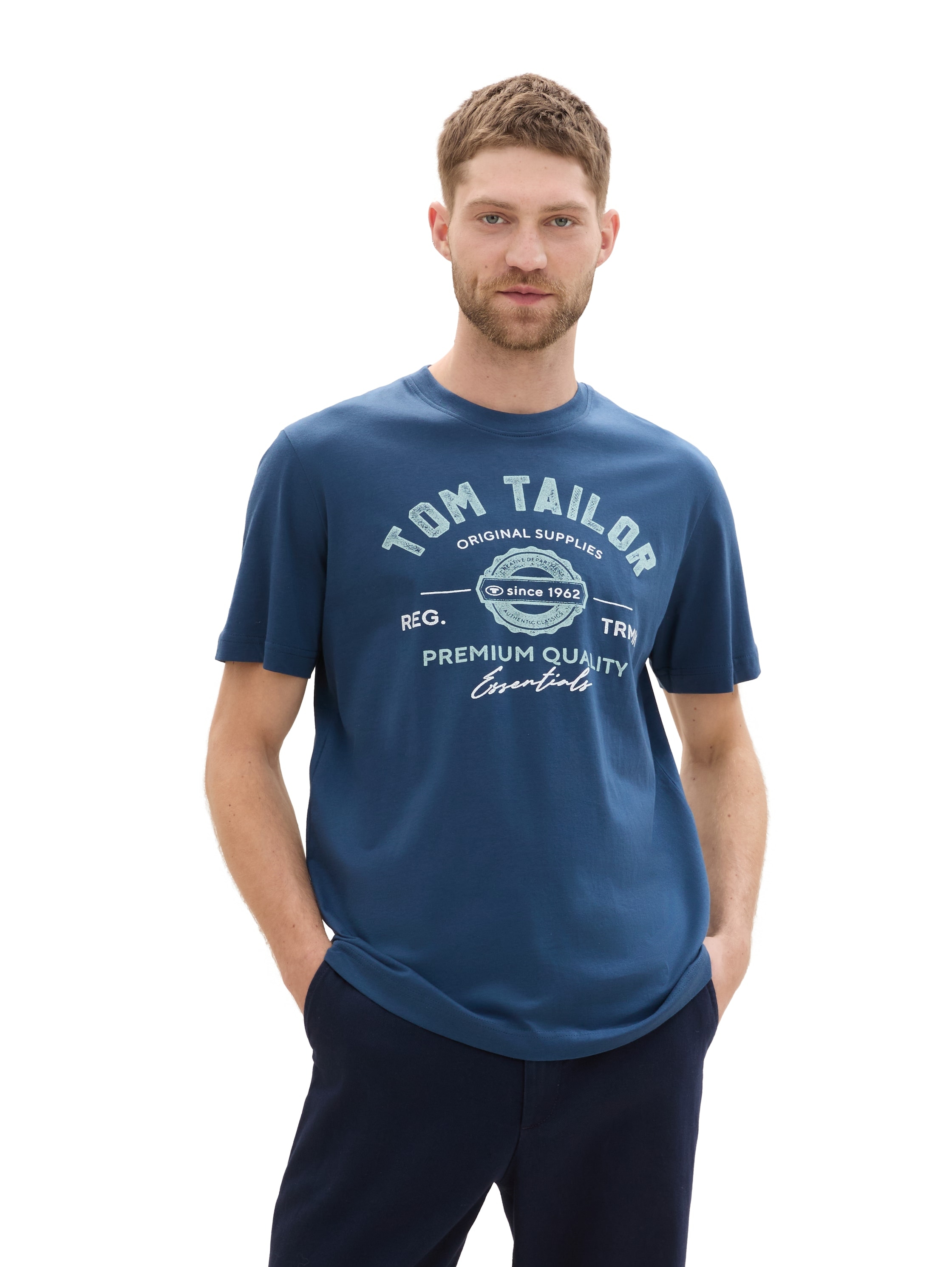 TOM TAILOR T-Shirt, mit grossem Logofrontprint