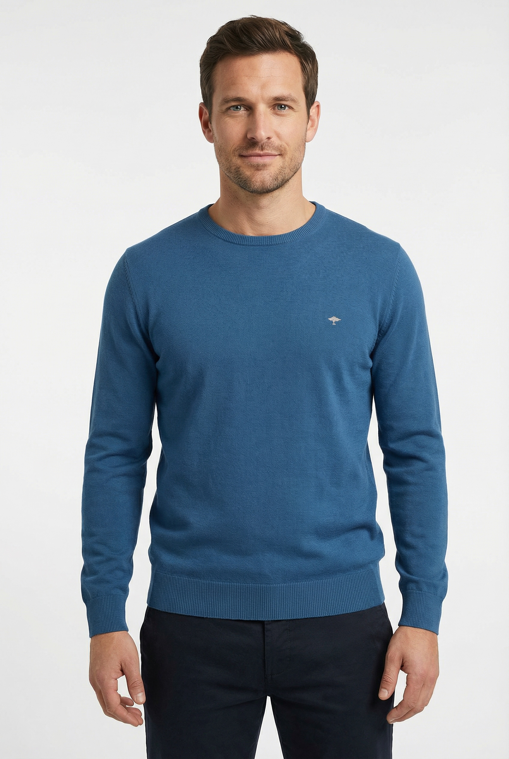 FYNCH-HATTON »FYNCH-HATTON Langarmpullover« mit Logostickerei