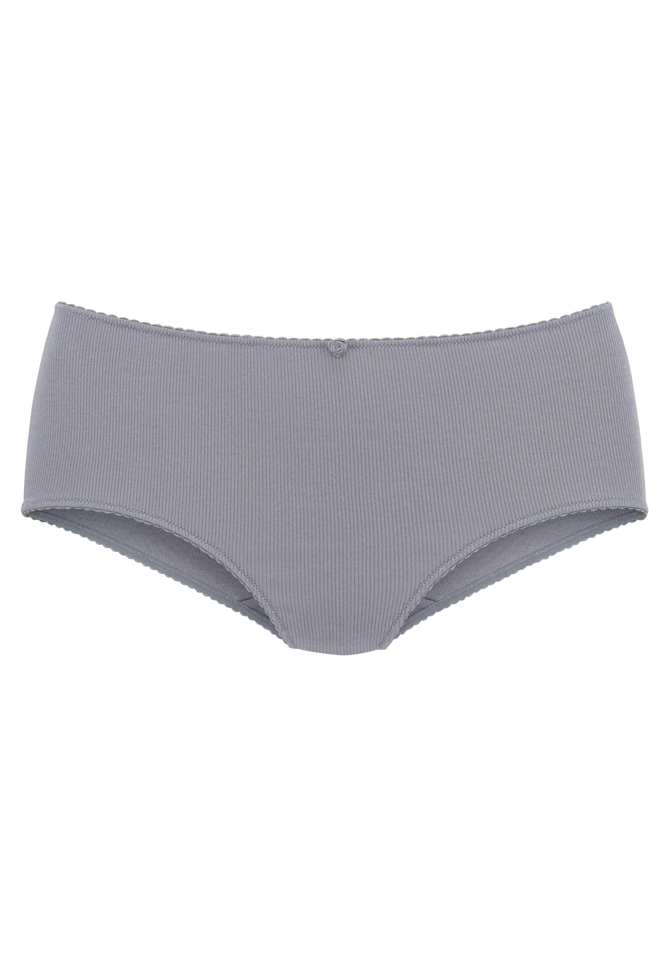 Vivance Taillenslip, (3er-Pack), aus weicher und elastischer Rippware, mit zartem Röschen vorn