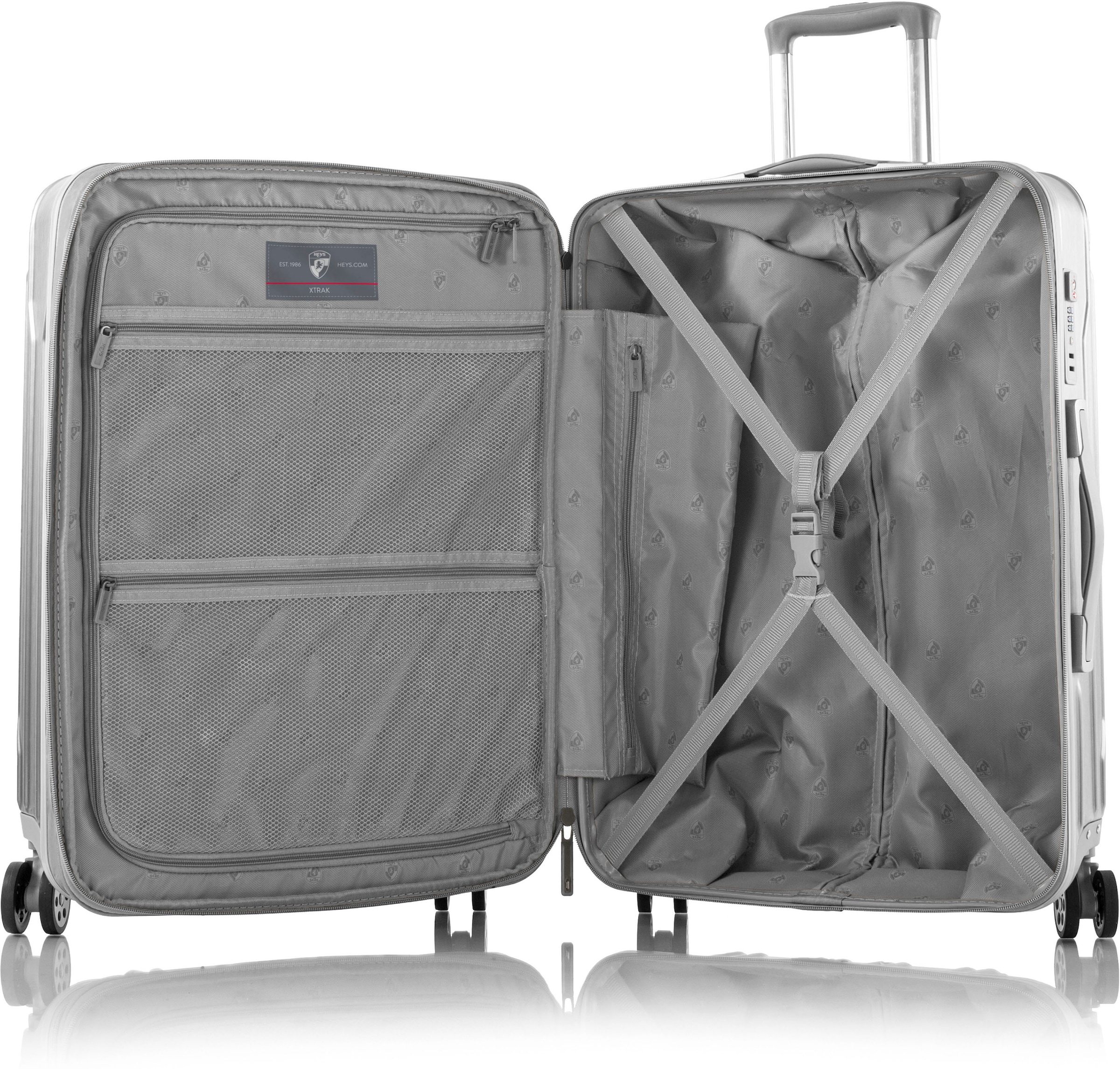 Heys Hartschalen-Trolley »Xtrak, in verschiedenen Farben und Grössen«, 4 Rollen, Heys x Joachim Llambi Handgepäck-Koffer TSA Schloss Volumenerweiterung