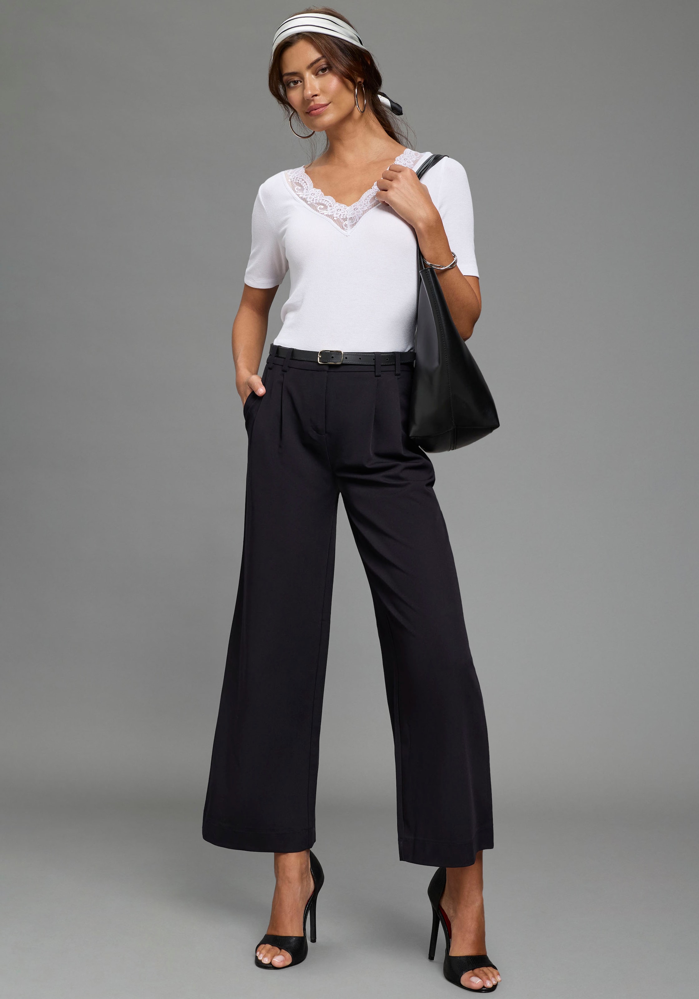 Laura Scott Ceinture en cuir in modisch schmaler Form - NEW