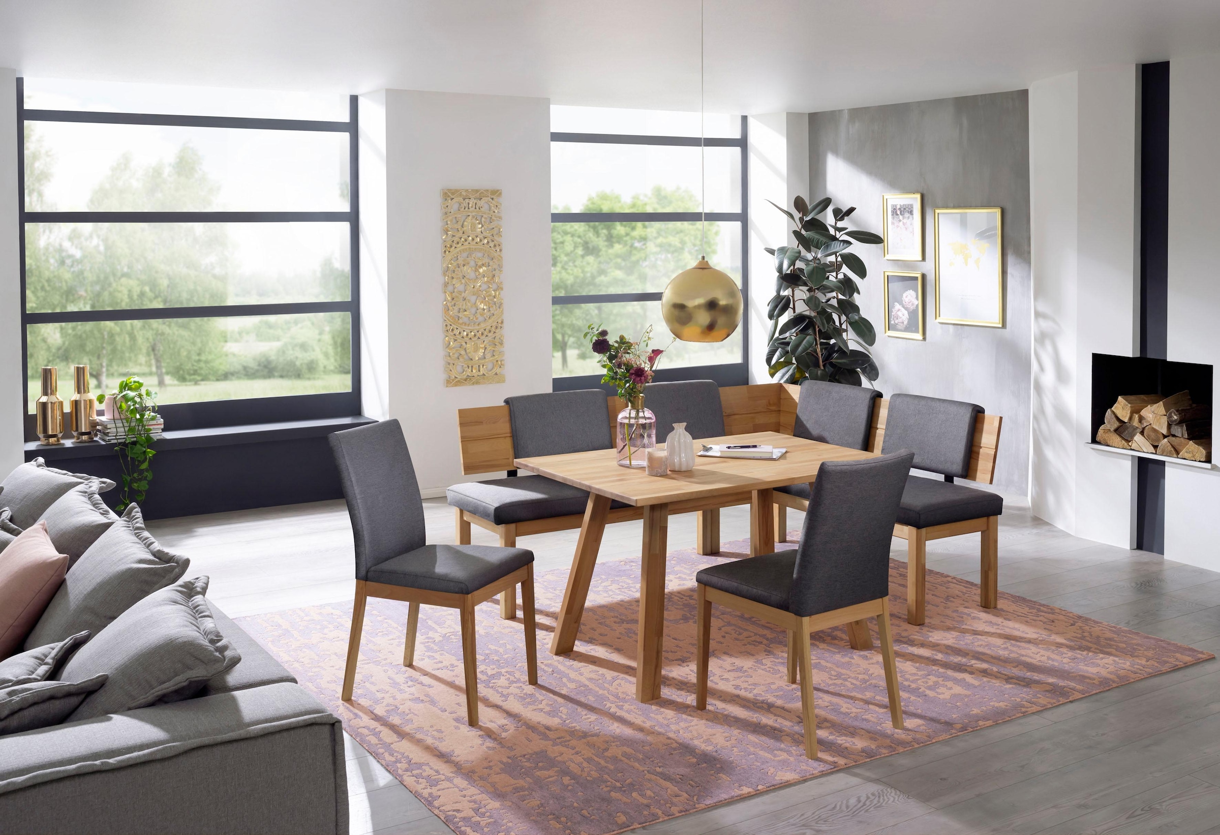 massivline&more Chaise »Roberto« (Ensemble) 2 cuisStructure en bois massif