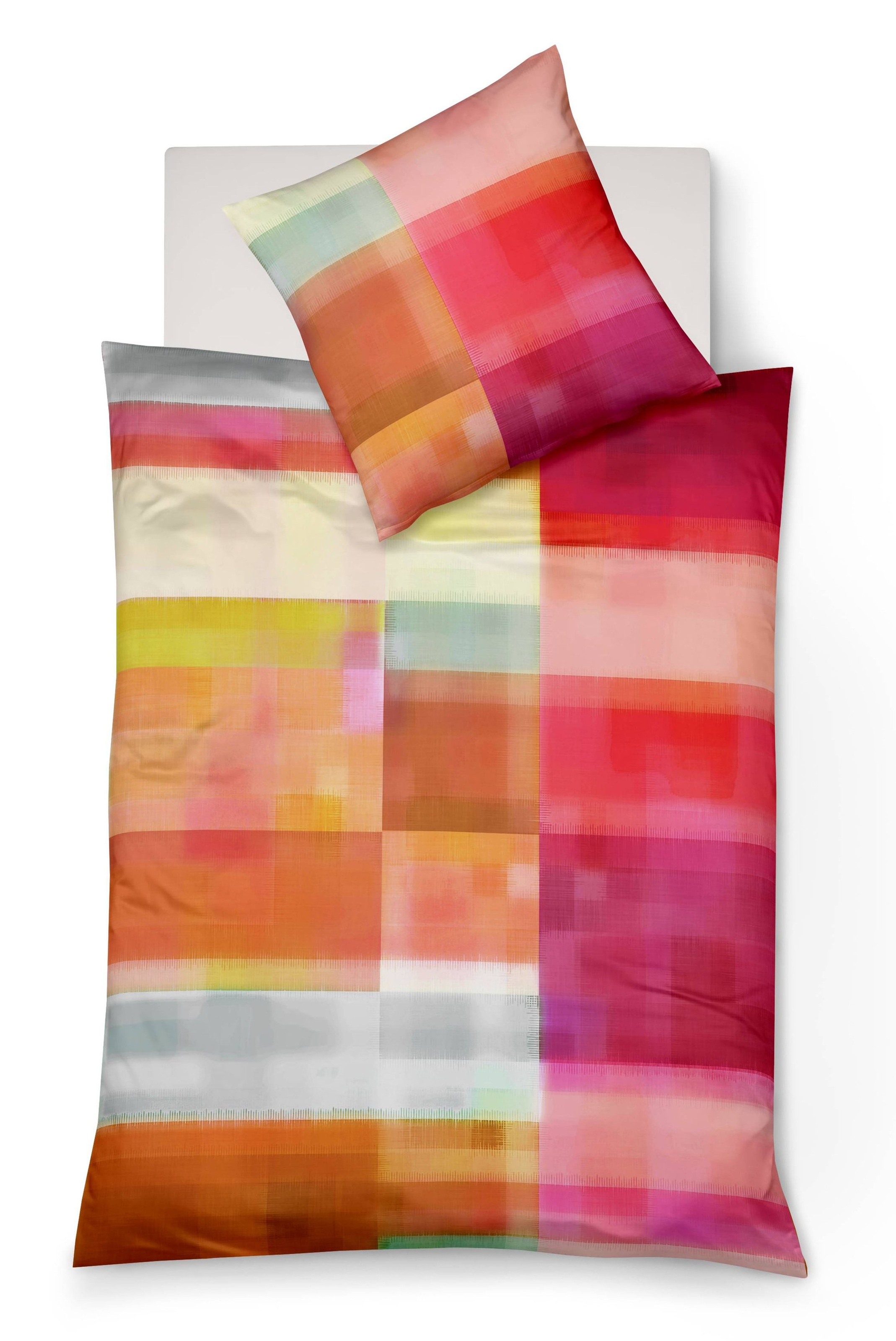 Image of fleuresse Wendebettwäsche »Bed Art S 4185 (2/3tlg.)«, (3 tlg.), Mako-Satin, mit temperamentvollem Karo bei Ackermann Versand Schweiz