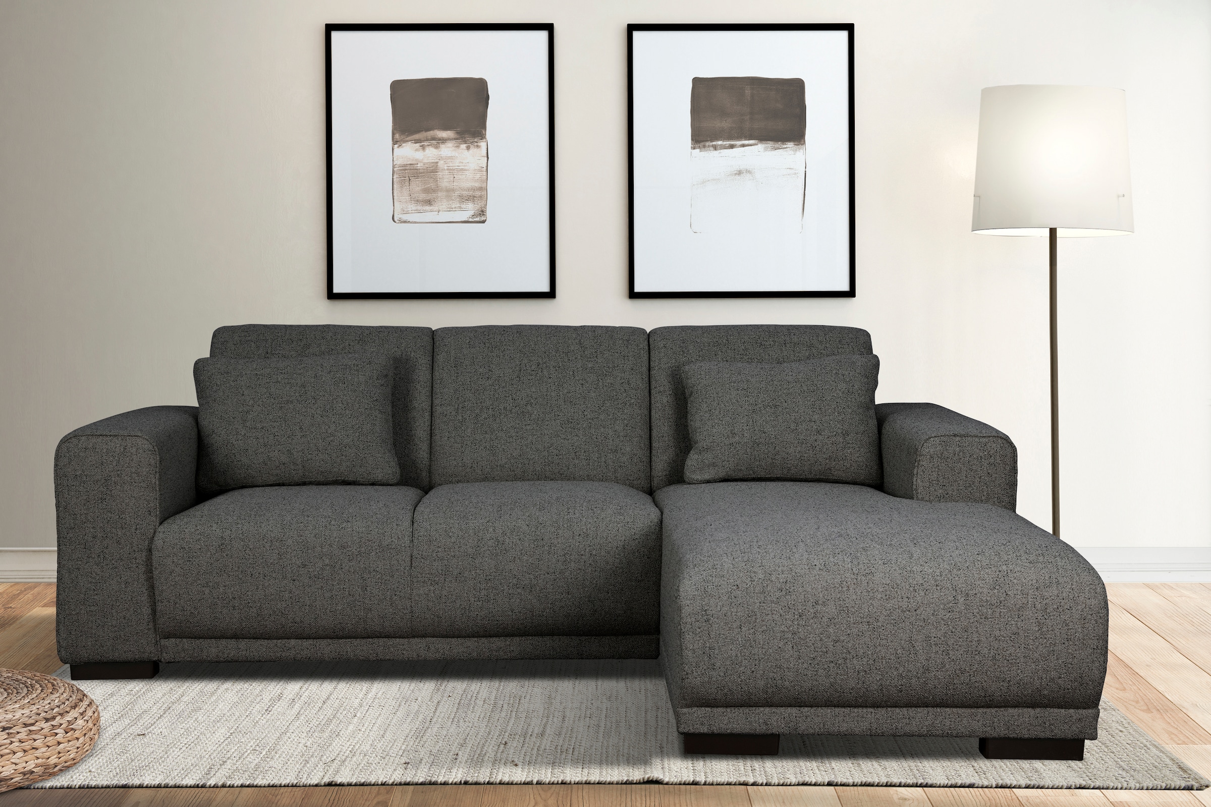 Image of Home affaire Ecksofa "BORNHOLM L-Form, B: 234 cm - OTTO. Verlässliche Qualität." Recamiere links oder rechts bestellbar, Wellenfederung, inkl. 2 Kissen