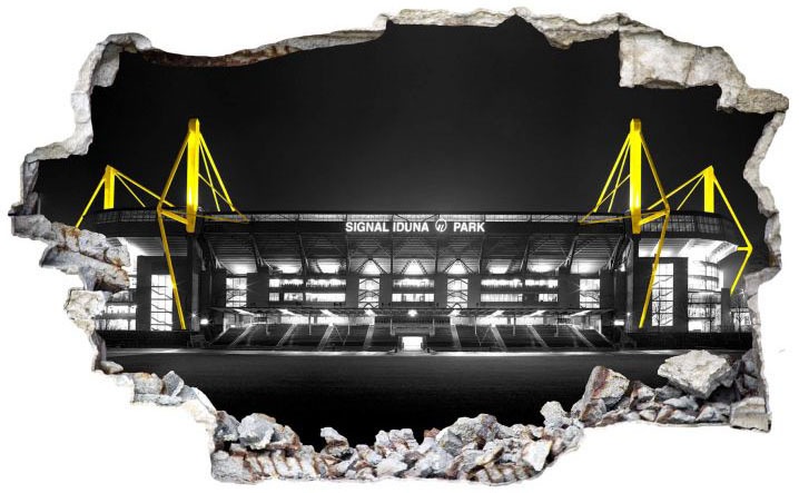 Image of Wall-Art Wandtattoo »BVB Signal Iduna Park bei Nacht«, (1 St.) bei Ackermann Versand Schweiz