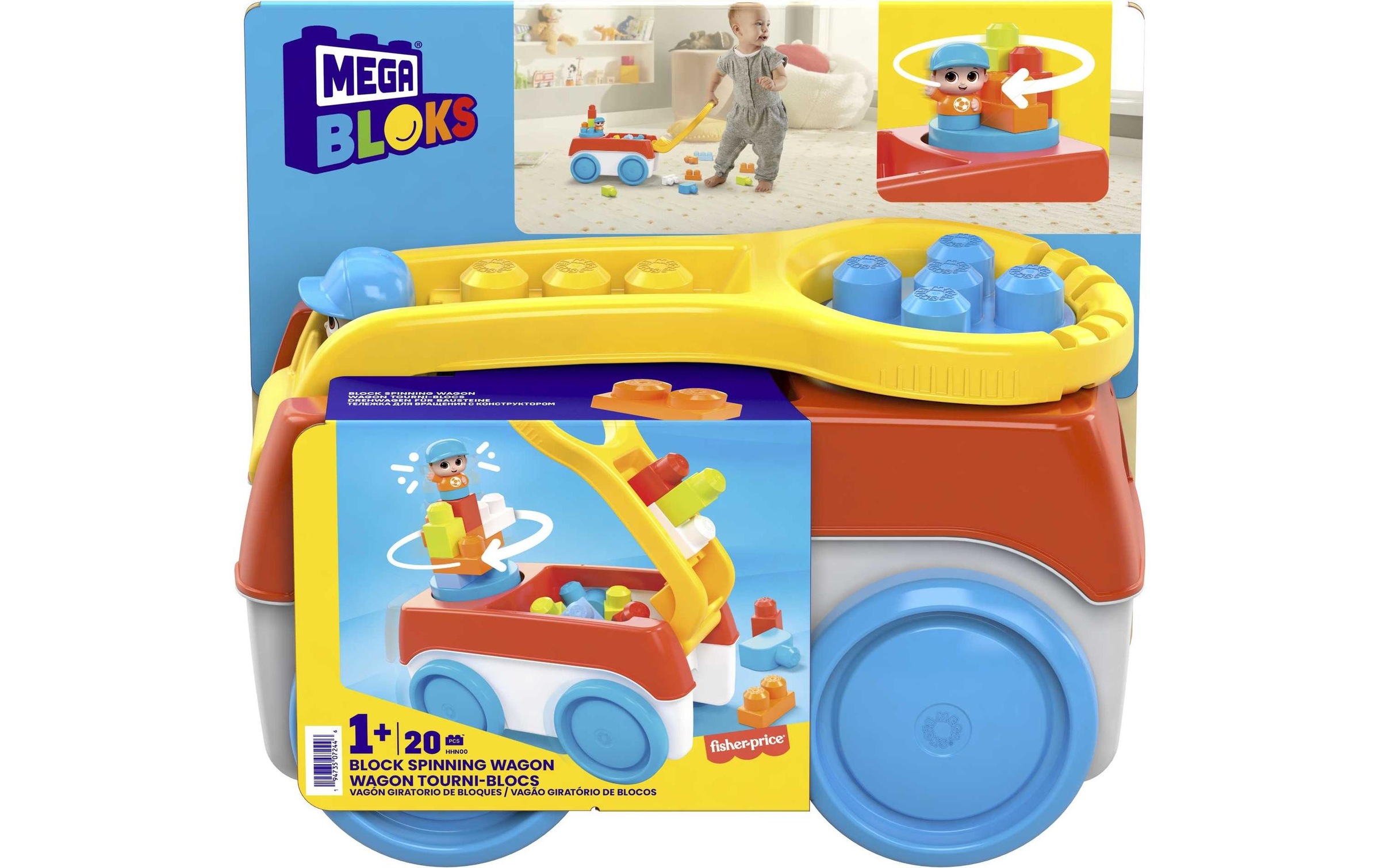 MEGA BLOKS Spielzeug-Auto »Spinning Wagon«, (20 tlg.)