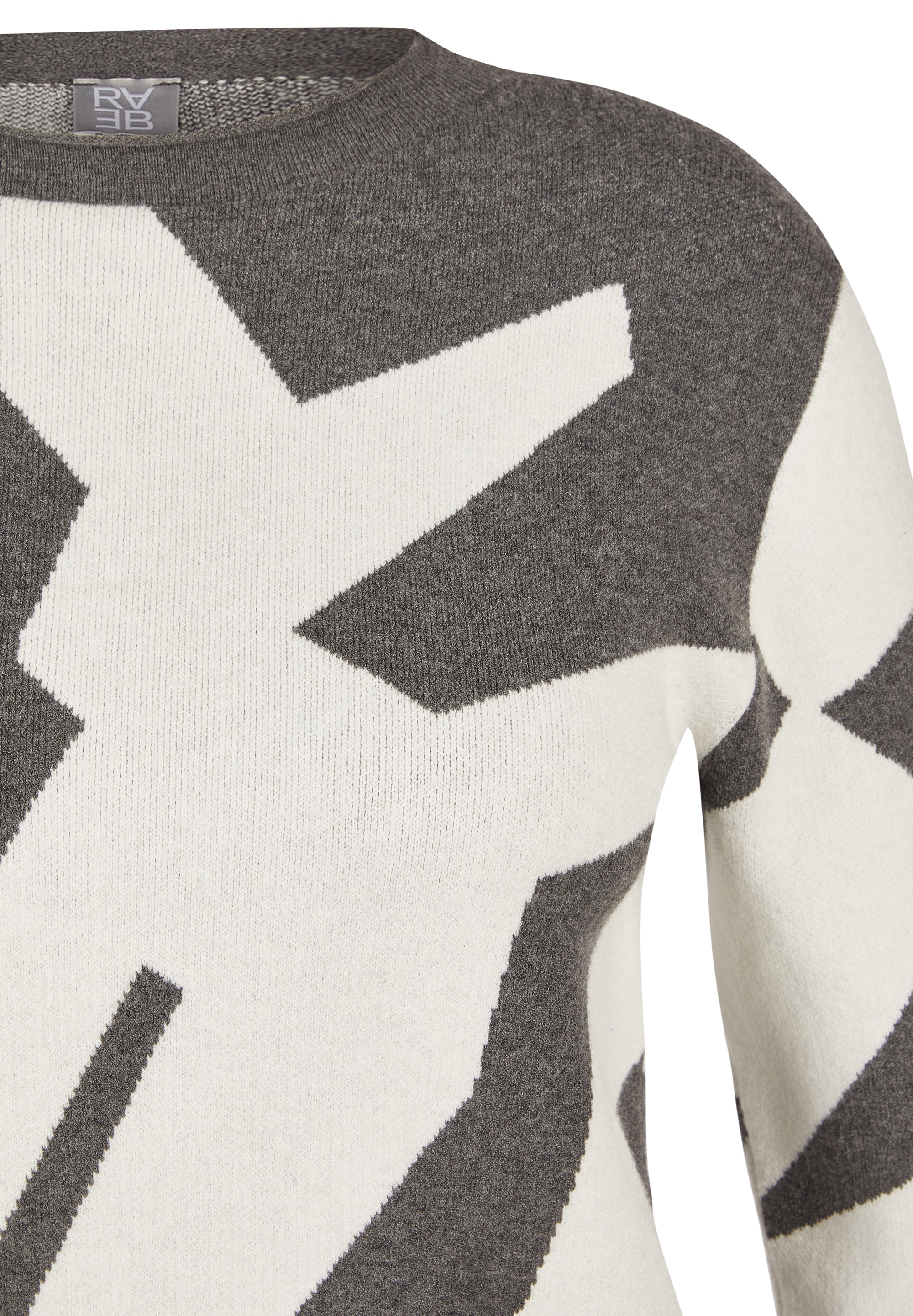 Rabe Pull en tricot mit grafischem Muster