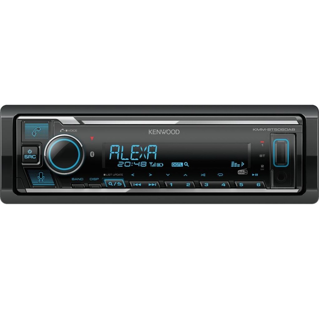 Kenwood Autoradio »KMM-BT506DAB 1 DI«, (Bluetooth)